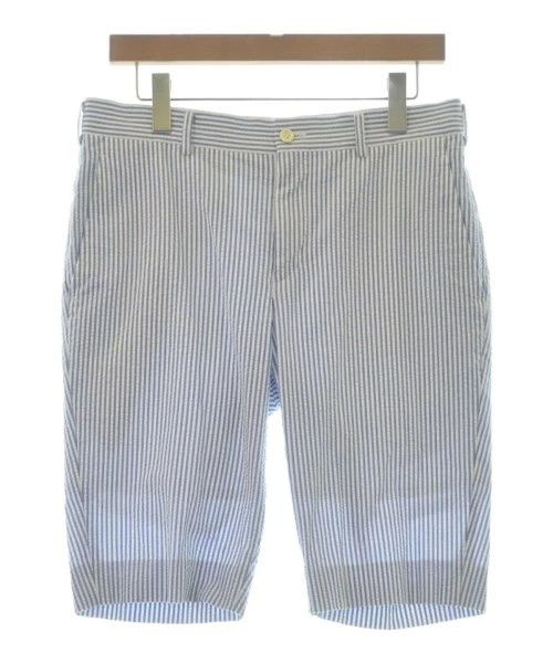 Comme des Garcons Homme Shorts Stripes Cotton Polyester Zip Up Light blue x White Size US 32 / EU 48 - 1 Thumbnail