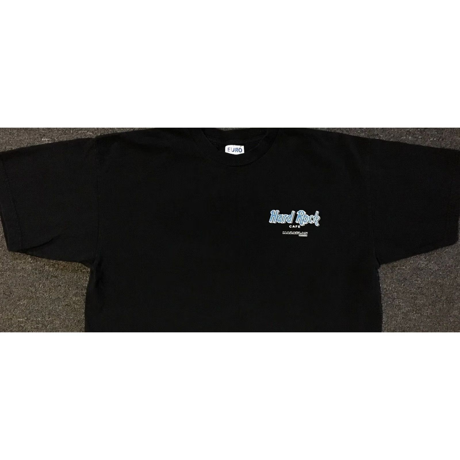 Nautica VINTAGE Mazatlan Mexico Bar Faded Shirt M L Beach Nautical Surf Beer Dive Grunge Navy Black USA 80s 90s Sailing Mens T-Shirt Short Sleeve Size US M / EU 48-50 / 2 - 6 Thumbnail