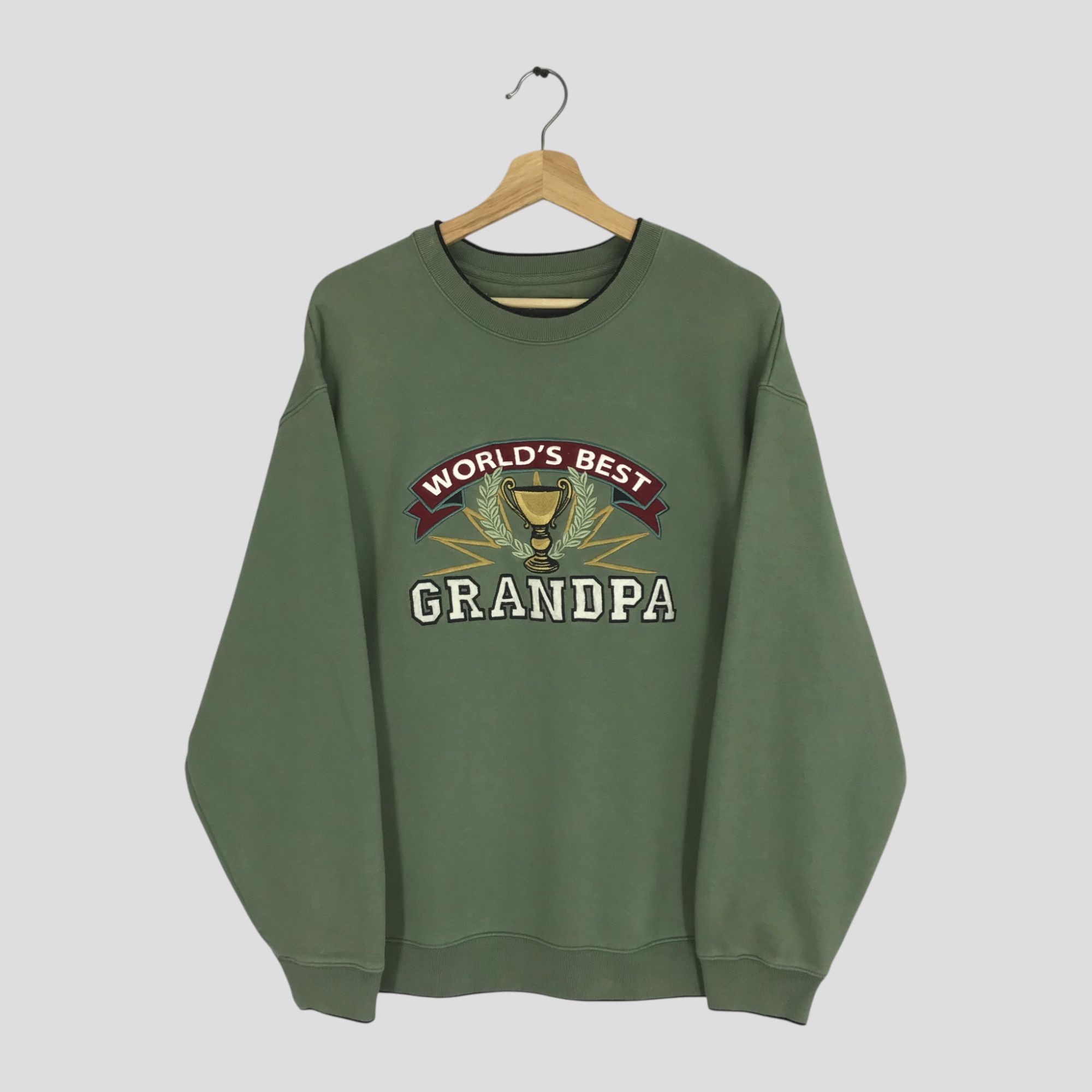 Vintage Vintage 90s Embroidered Grandpa Green - 302 Size US L / EU 52-54 / 3 - 2 Thumbnail
