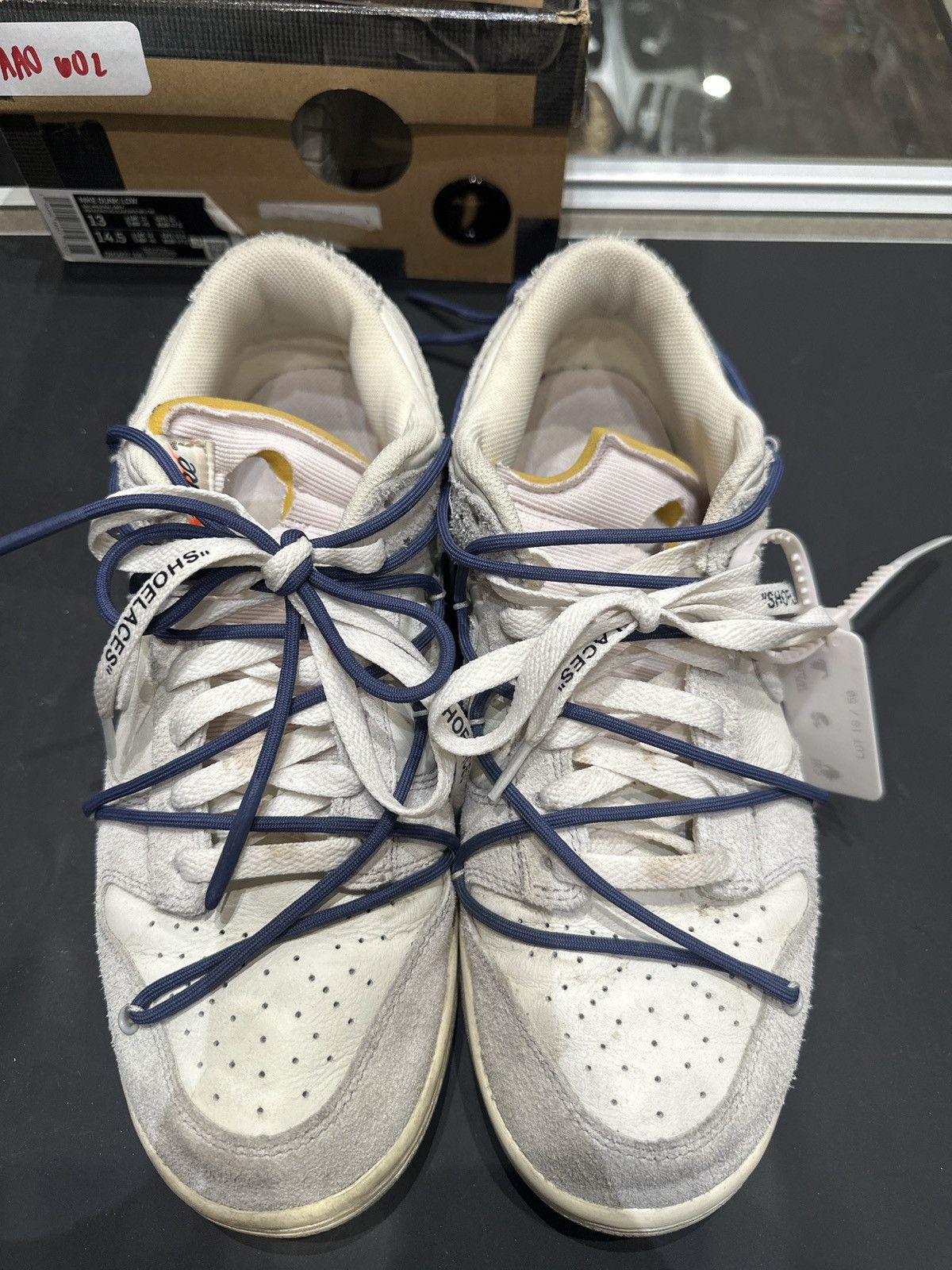 Nike × Off-White Nike Off-White Dunk Low Lot 18 Size US 11 / EU 44 - 3 Thumbnail