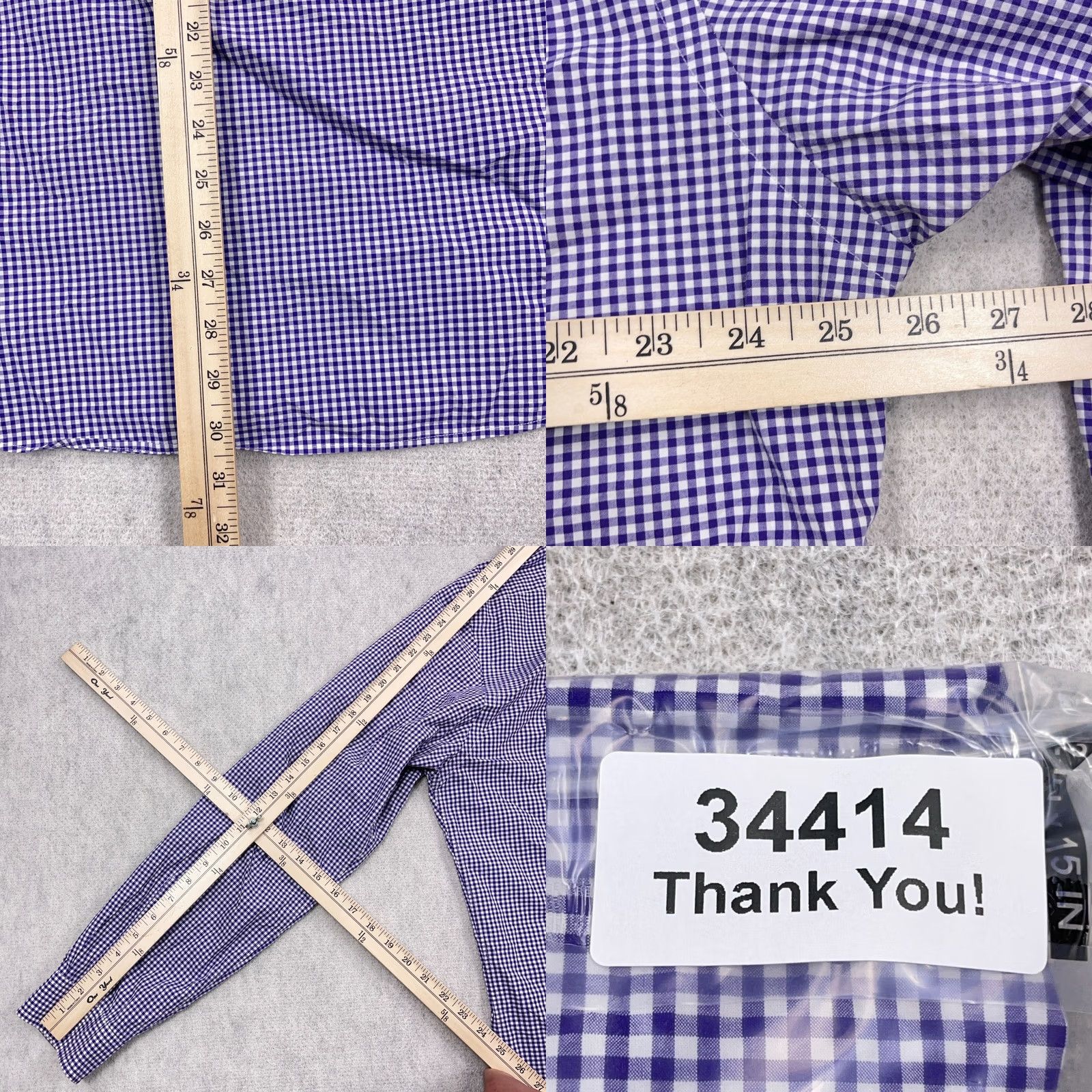 Ralph Lauren Ralph Lauren Shirt Men 2XL Purple Orange Check Button Up Slim Fit Poplin Colorful Modern Preppy Mens Size US XXL / EU 58 / 5 - 8 Thumbnail