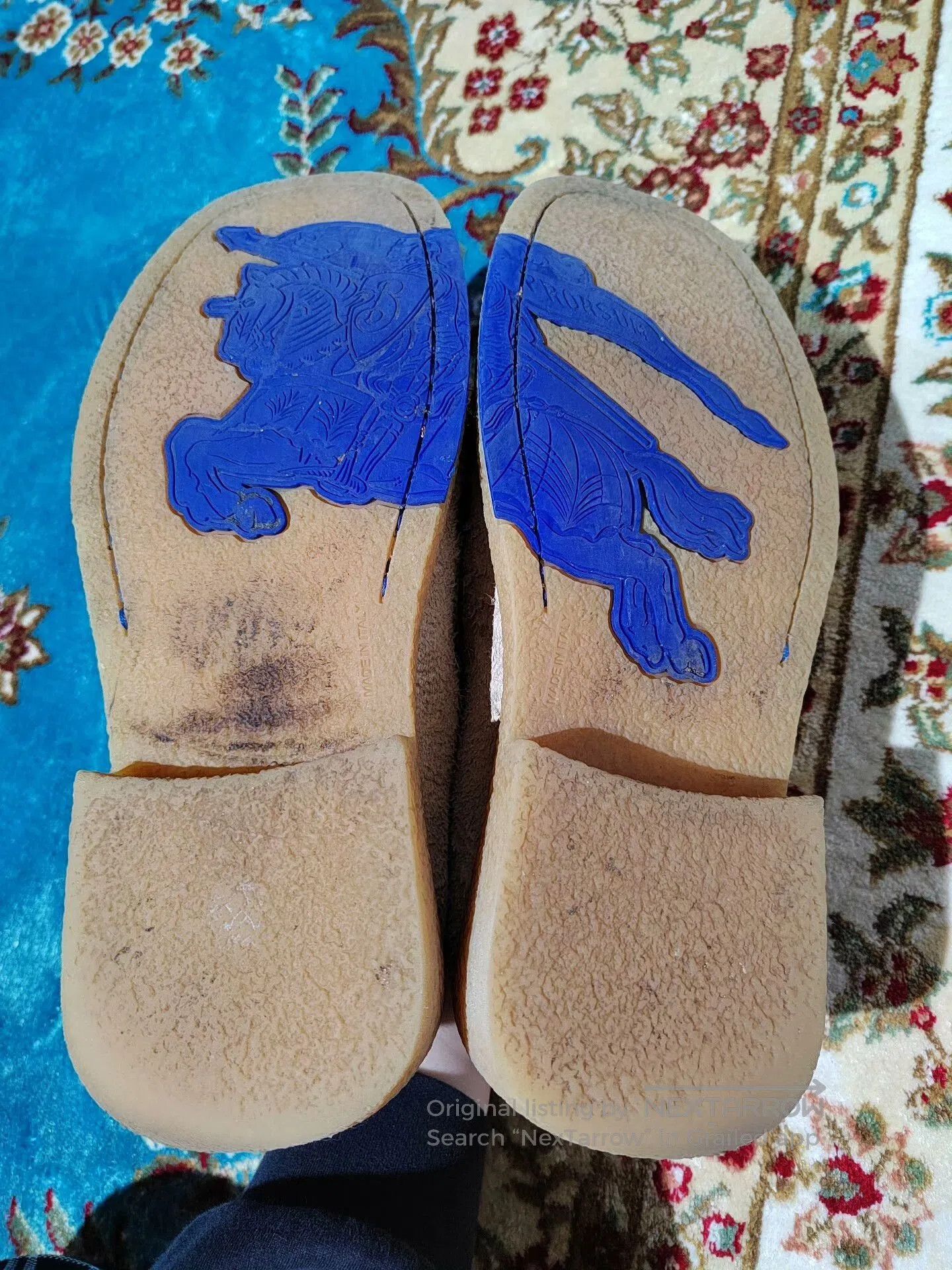 Burberry Burberry Gray Cashmere Slippers. Size US 7 / EU 40 - 7 Thumbnail