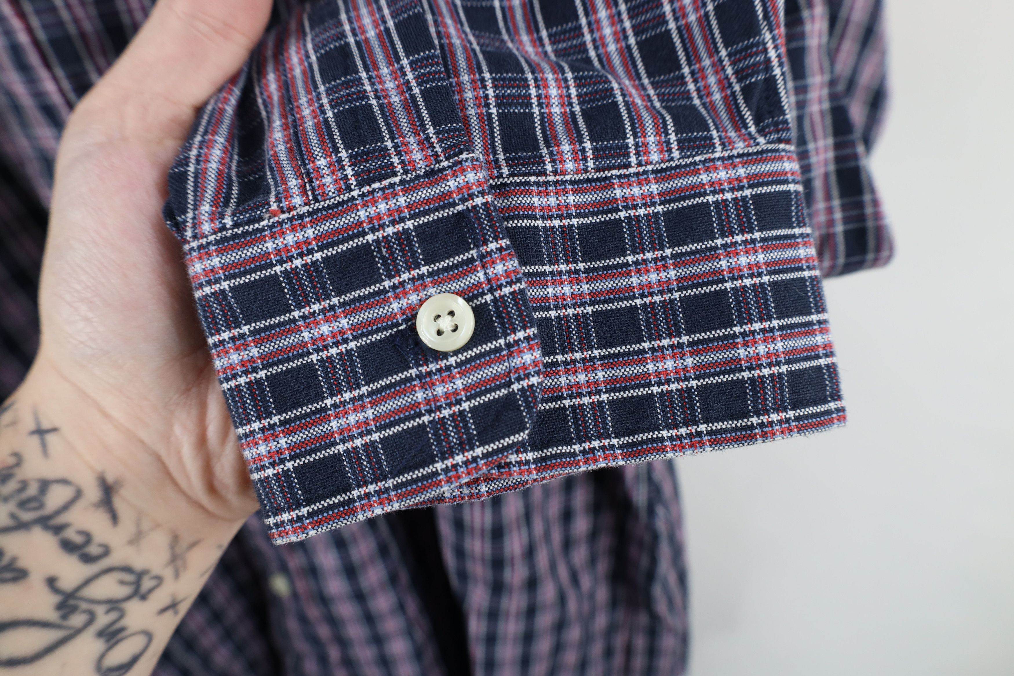 Ralph Lauren × Vintage Vintage 90s Ralph Lauren Heavy Baggy Fit Button Down Shirt Size US L / EU 52-54 / 3 - 7 Thumbnail