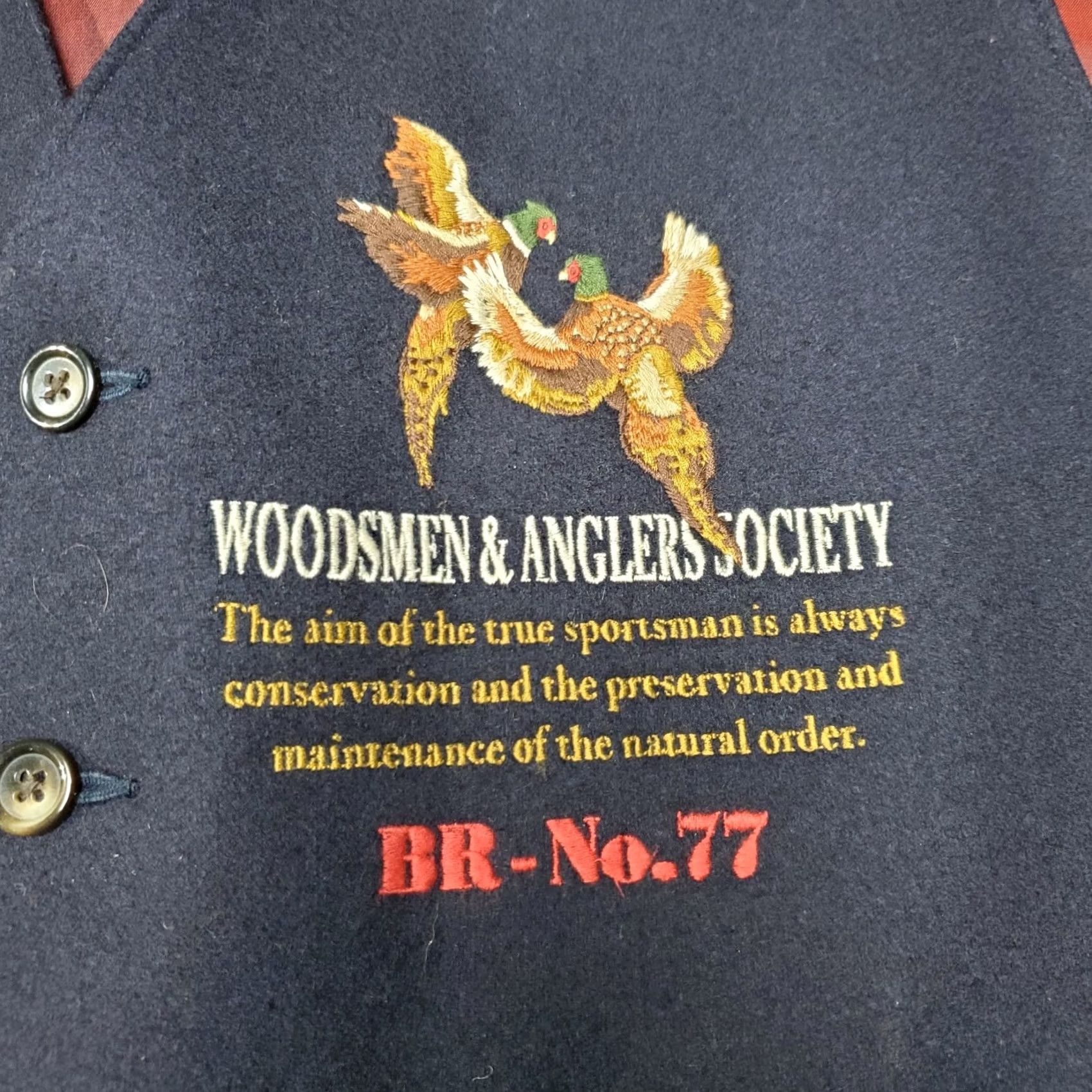 Banana Republic VINTAGE Banana Republic Vest Mens XL Black Wool Lined Woodsmen & Anglers Society Classic Rare 80s 90s USA Button Pockets Reg Mens Size US XL / EU 56 / 4 - 3 Thumbnail
