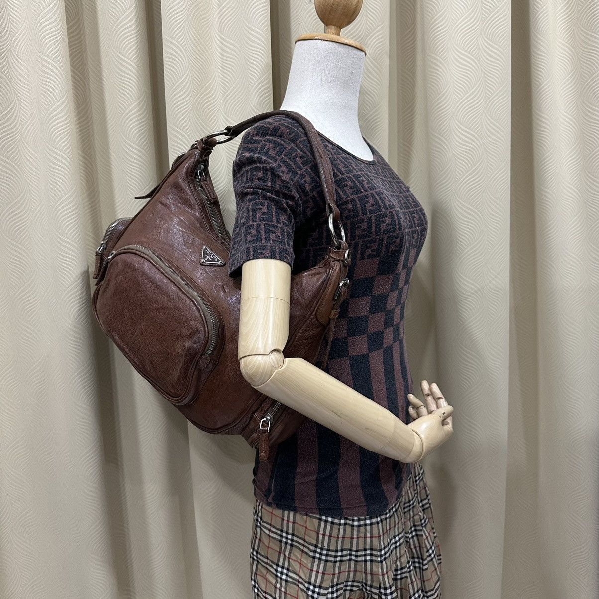 Prada × Streetwear × Vintage Prada Archive distressed dragon brown