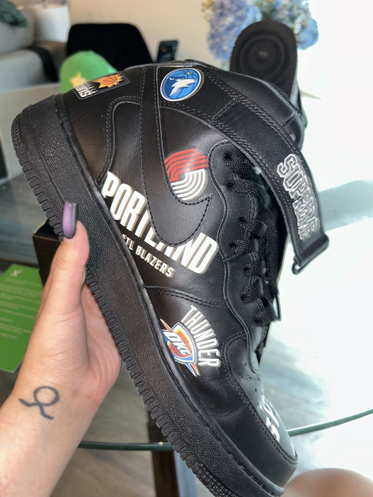 Nike × Supreme Air Force 1 Mid '07/Supreme Size US 11 / EU 44 - 5 Thumbnail