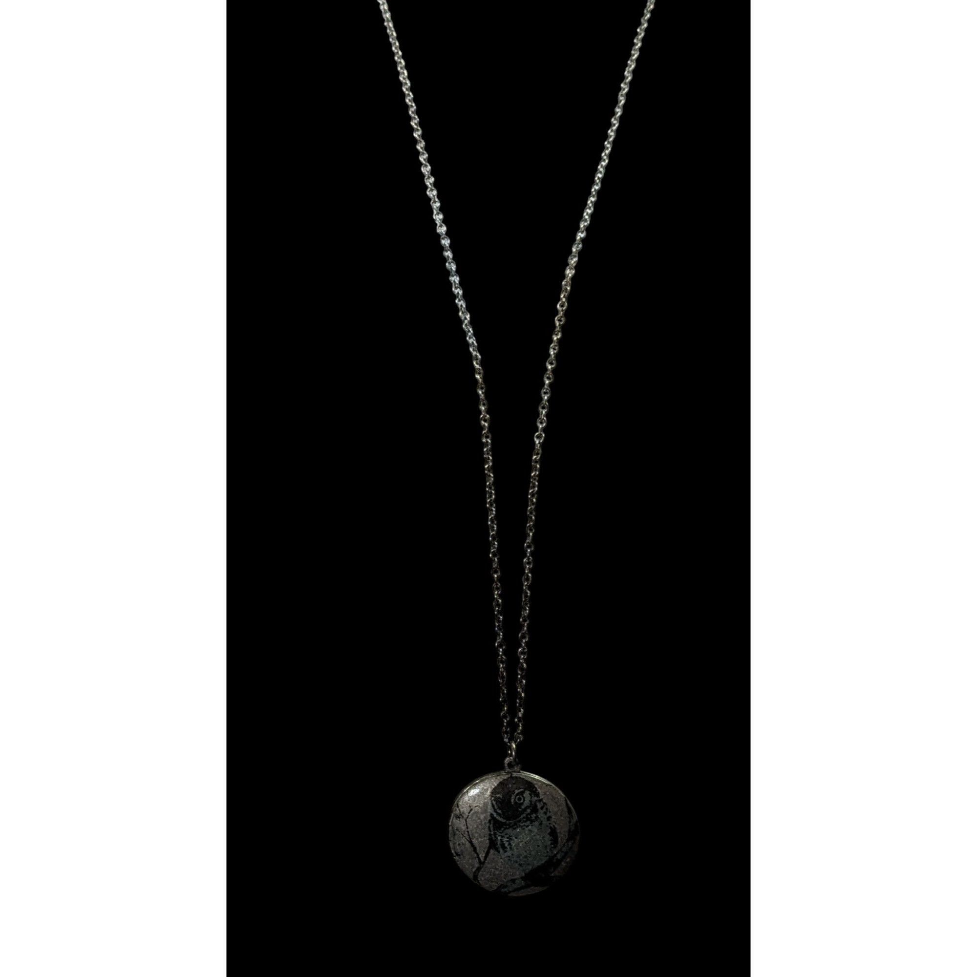 Other Nature Themed Owl Front Silver Tone Locket Necklace Size ONE SIZE - 3 Thumbnail