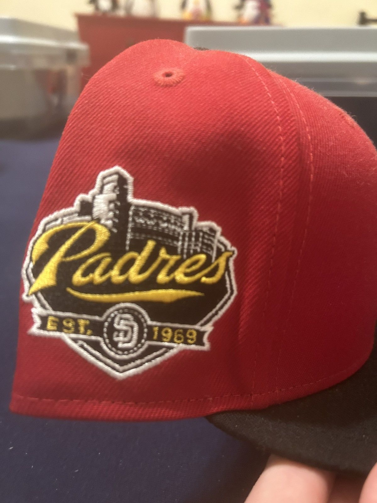 New Era Red/black Padres New Era Fitted Hat Size 7 Size ONE SIZE - 2 Thumbnail