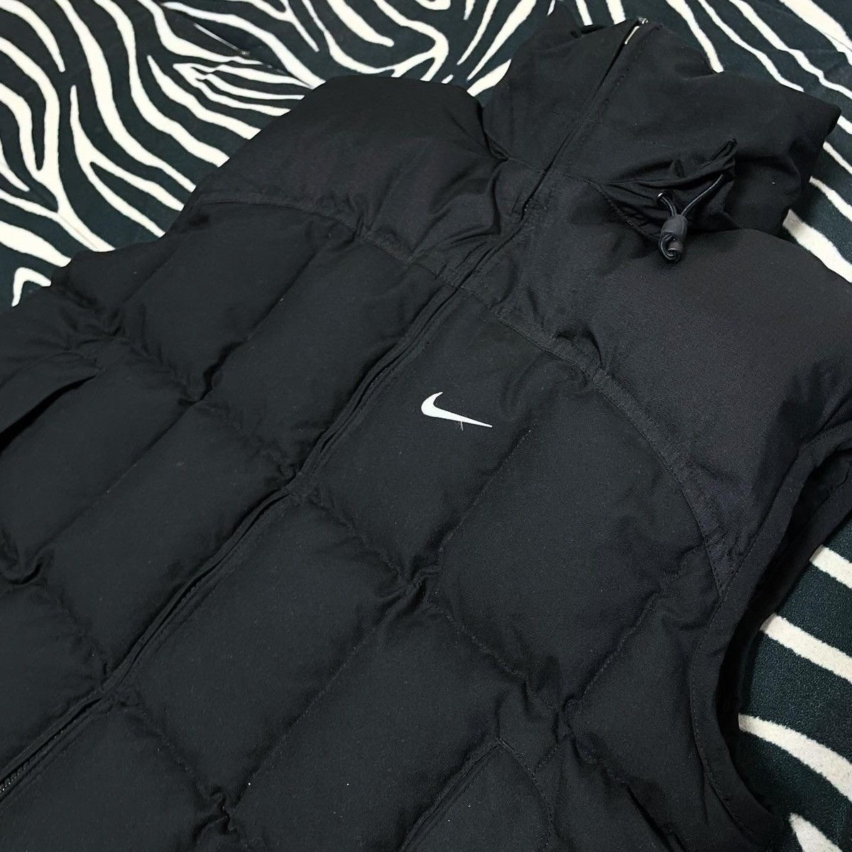Nike Vintage Down Puffer Vest Nike Drill Swoosh Y2K Size US S / EU 44-46 / 1 - 4 Thumbnail