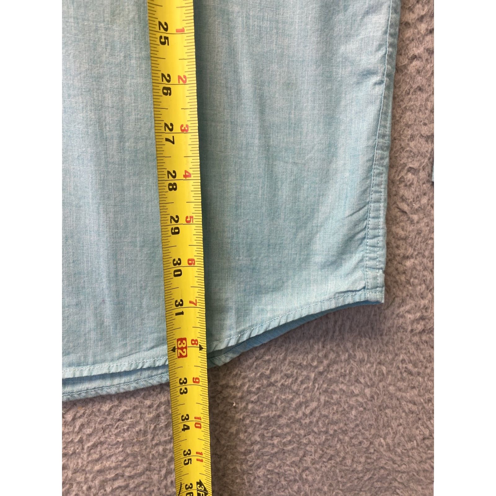Tommy Hilfiger TOMMY HILFIGER Shirt Mens Button-Down XXL Teal Green Long Sleeve Slim Fit/Logo All Seasons 2XL Men Size US XXL / EU 58 / 5 - 6 Thumbnail