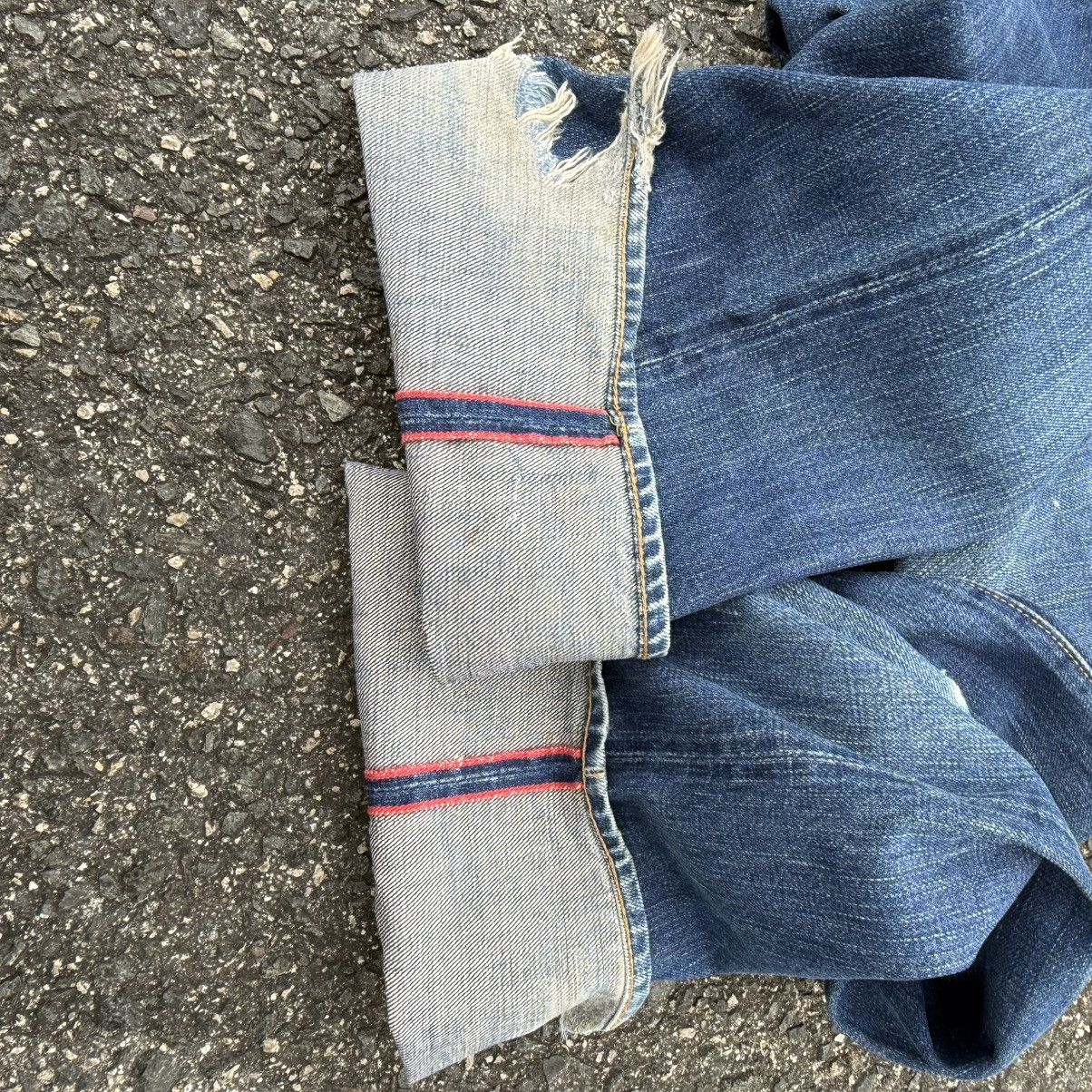 Blue Blue Japan VINTAGE BLUE BLUE BUTTON FLY JEAN DENIM PANT Size US 29 - 16 Thumbnail