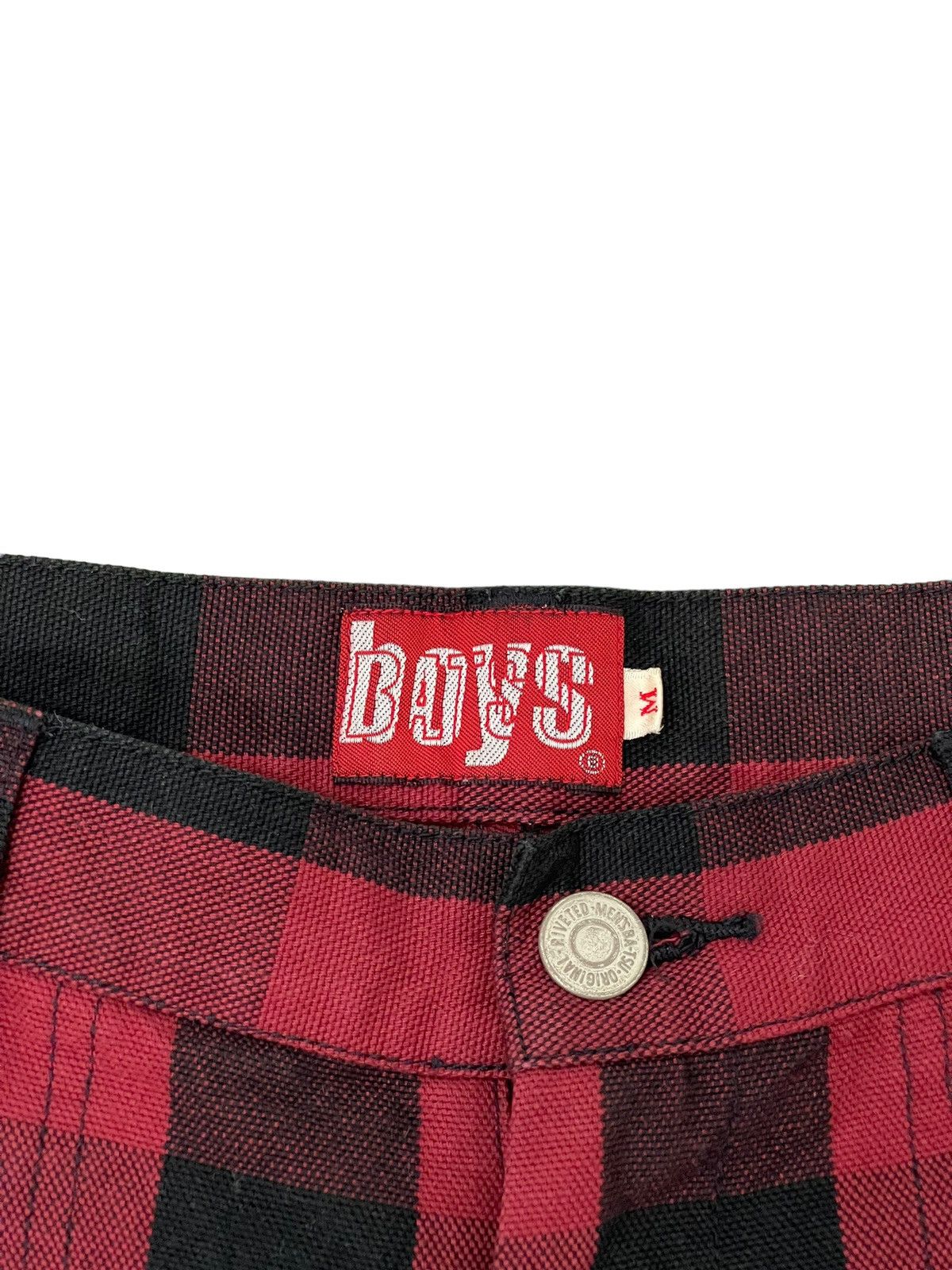 Japanese Brand Bondage Painter Batsu Boys Buffalo Check Pant Regular 7🟦0 Size US 29 - 17 Thumbnail