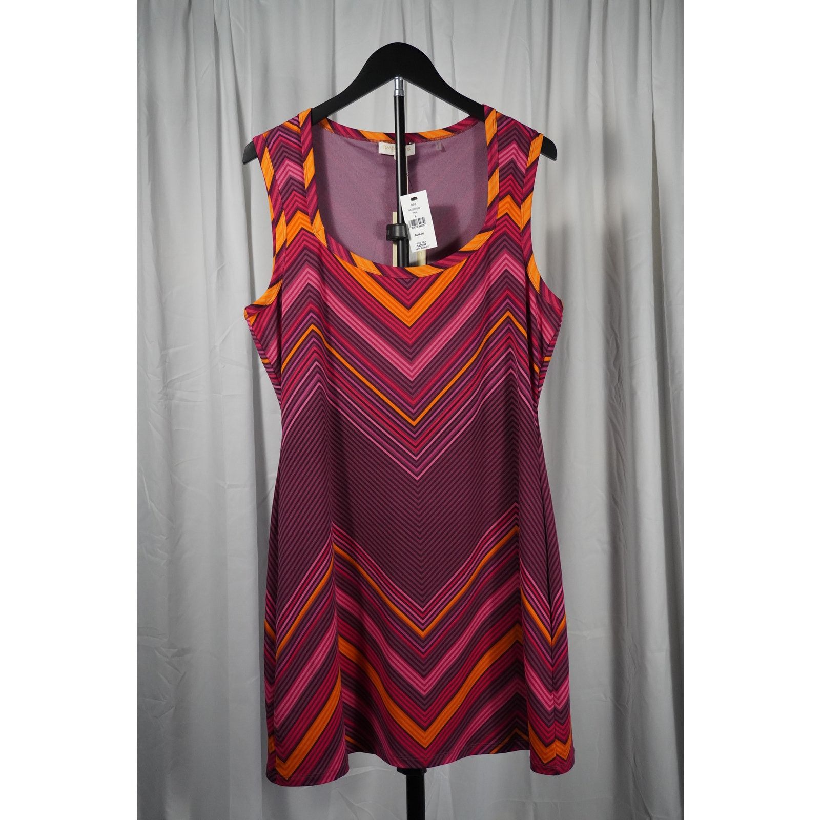 Ramy Brook Ramy Brook Chevron Print Dress Multicolor A-Line Women’s L Size L / US 10 / IT 46 - 1 Thumbnail