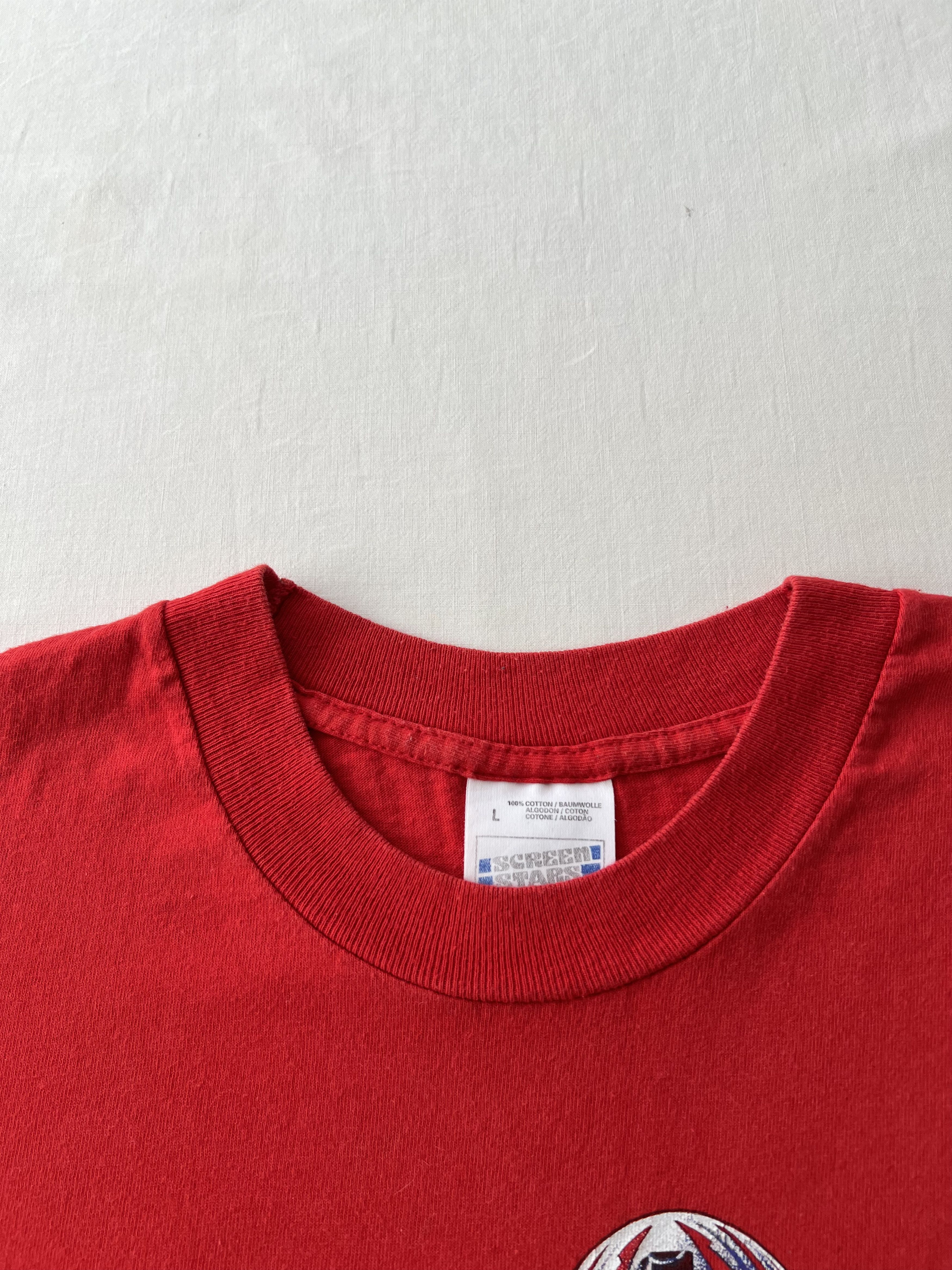 Vintage Vintage 90s Ducati 916 Superbike Moto Racing Red T-shirt Size US L / EU 52-54 / 3 - 10 Thumbnail
