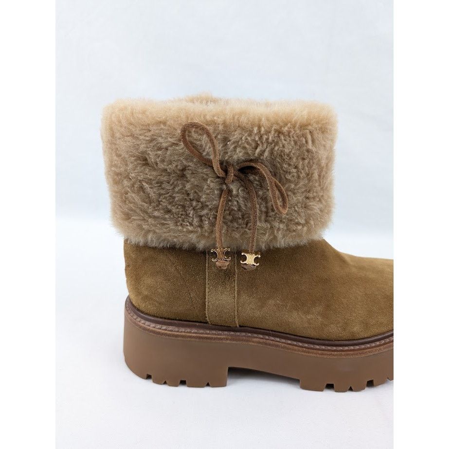 Celine o1rshd1 Shearling Boots in Brown Size US 11 / IT 41 - 4 Thumbnail