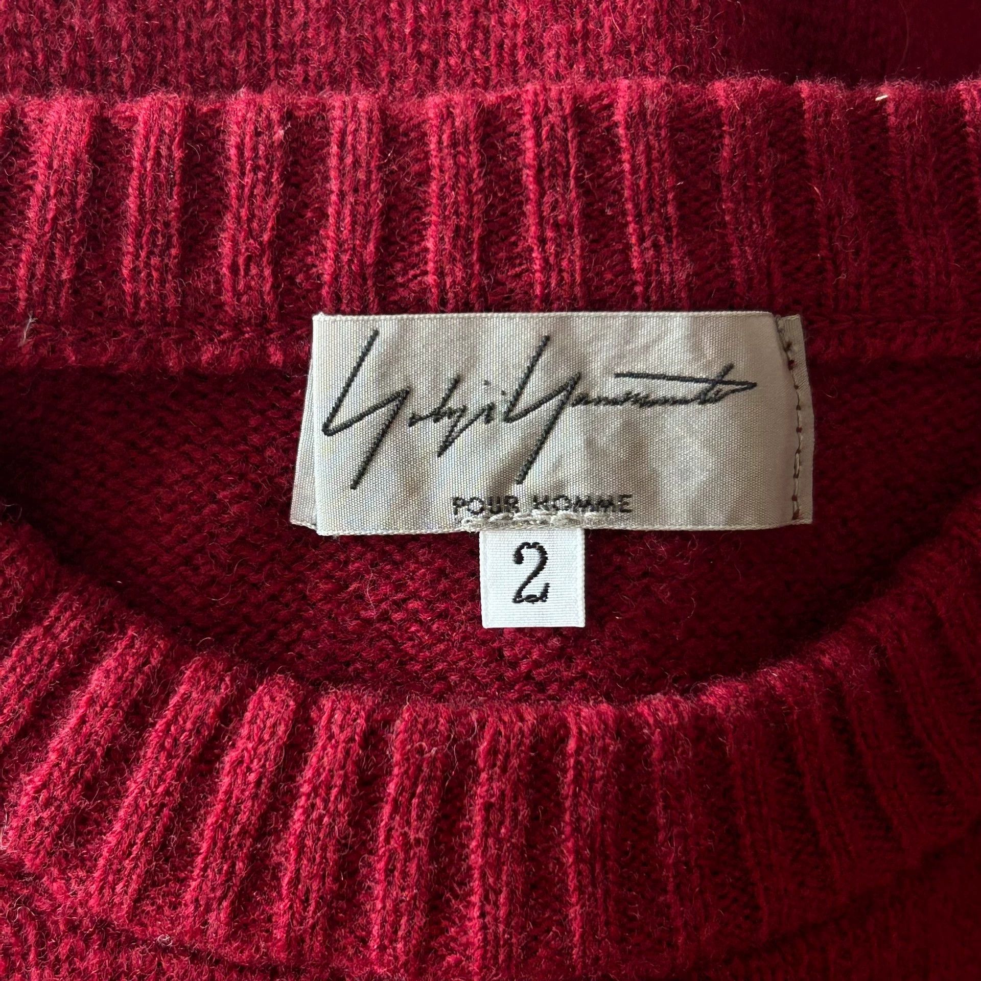 Yohji Yamamoto Yohji Yamamoto 09AW Bordeaux Red Ethnic Sweater Size US M / EU 48-50 / 2 - 6 Thumbnail