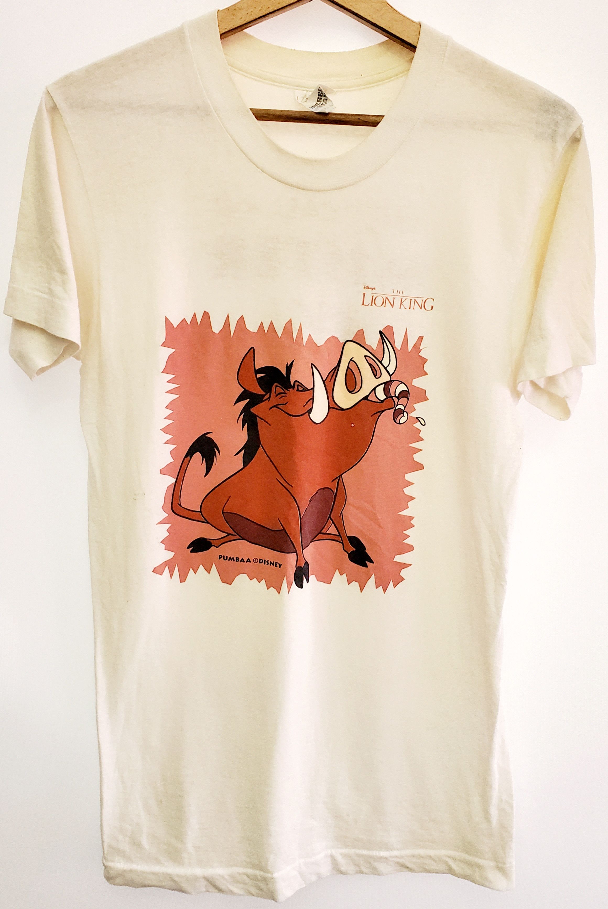 Vintage VINTAGE THE LION KING they call me mister pig shirt size S Size US S / EU 44-46 / 1 - 1 Thumbnail