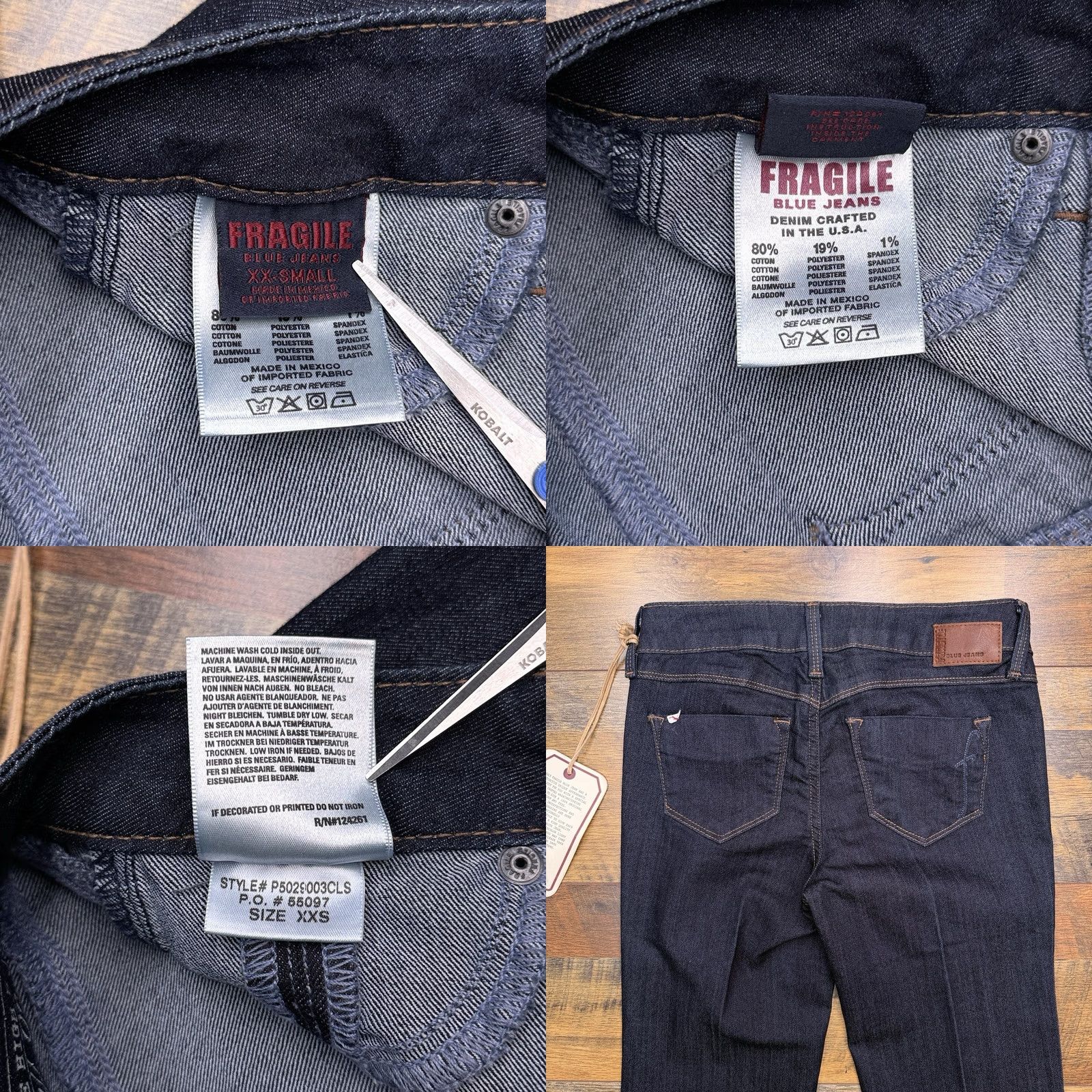 Vintage Fragile Blue Jeans Shirt? Size 24" / US 00 / IT 34 - 8 Thumbnail