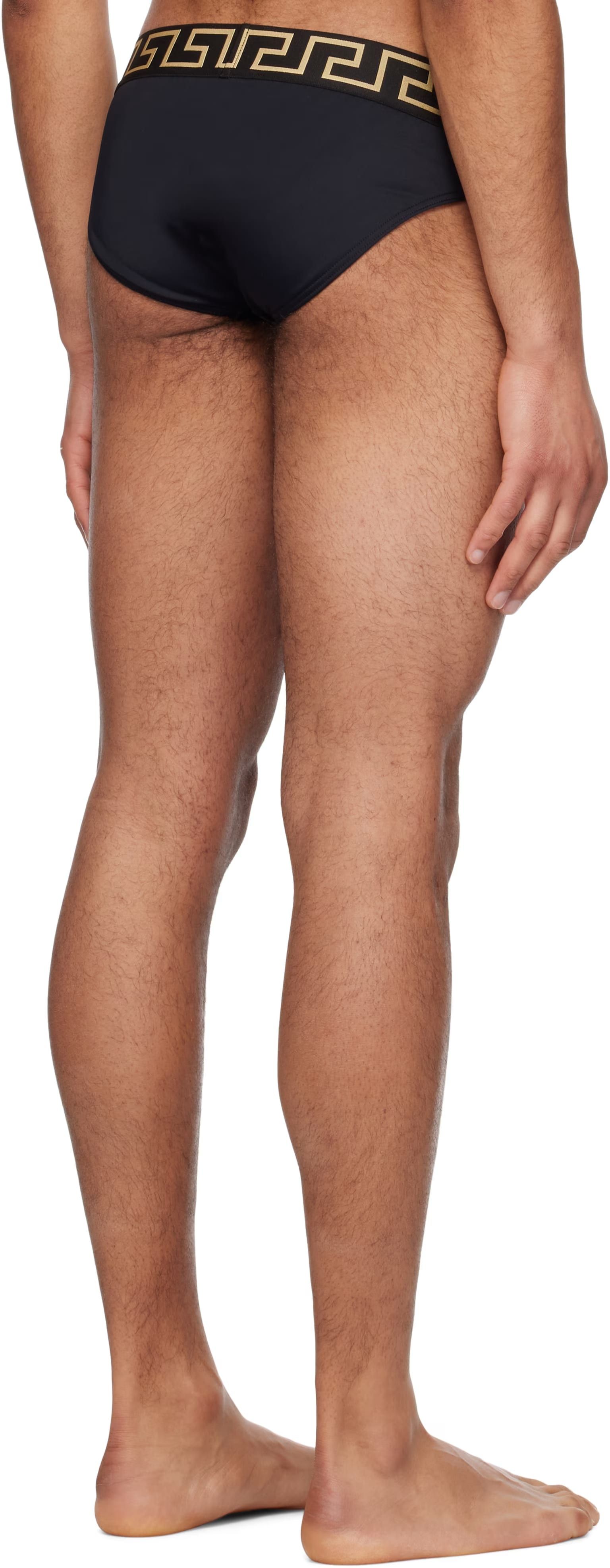 Versace Size 7 Navy Mainline Greca Key Medusa Swim Essential Briefs Size US 38 / EU 54 - 9 Thumbnail