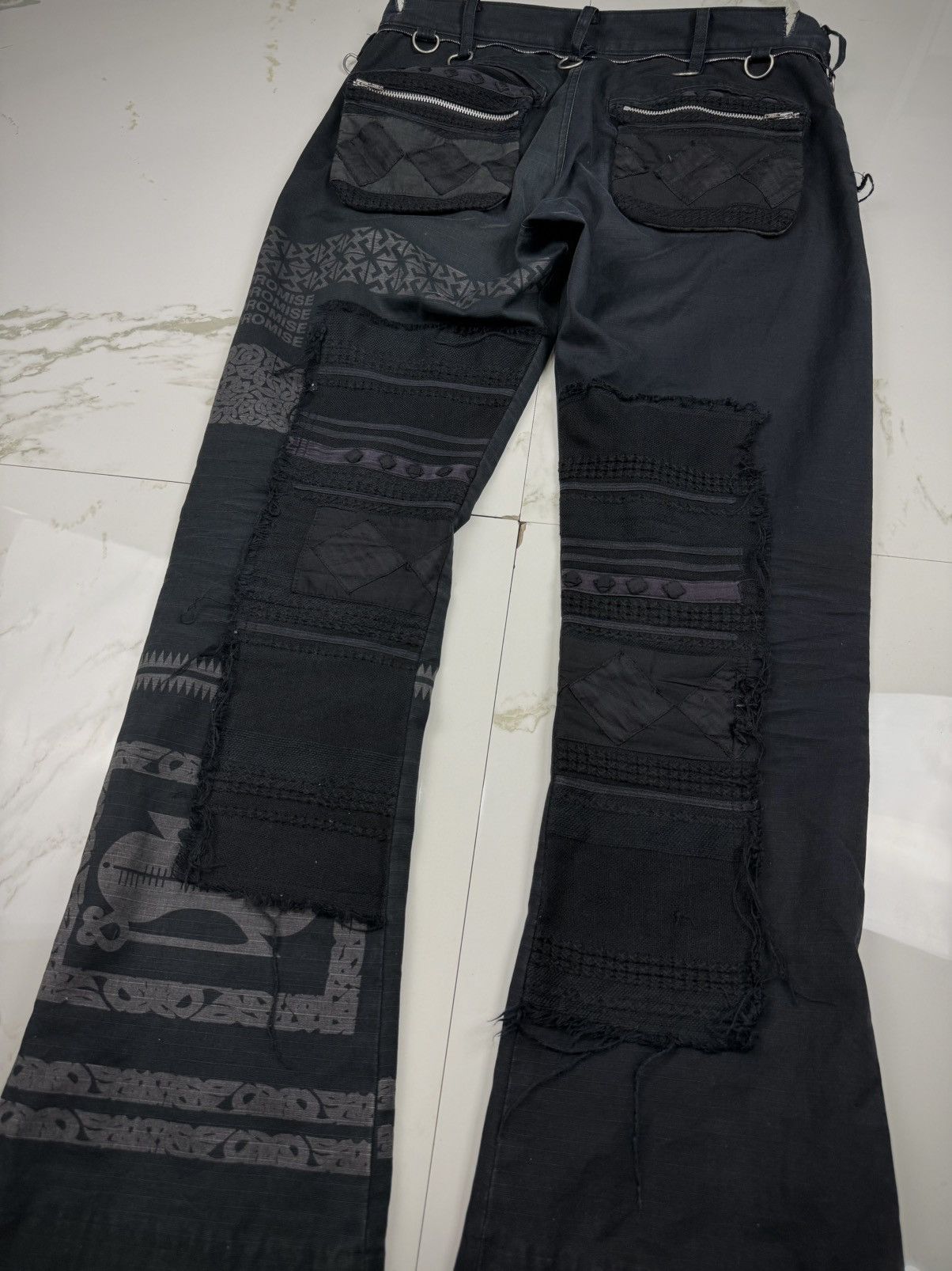 Undercover Undercover SS03 Scab Peace Not Compromise Pants Size US 28 / EU 44 - 8 Thumbnail