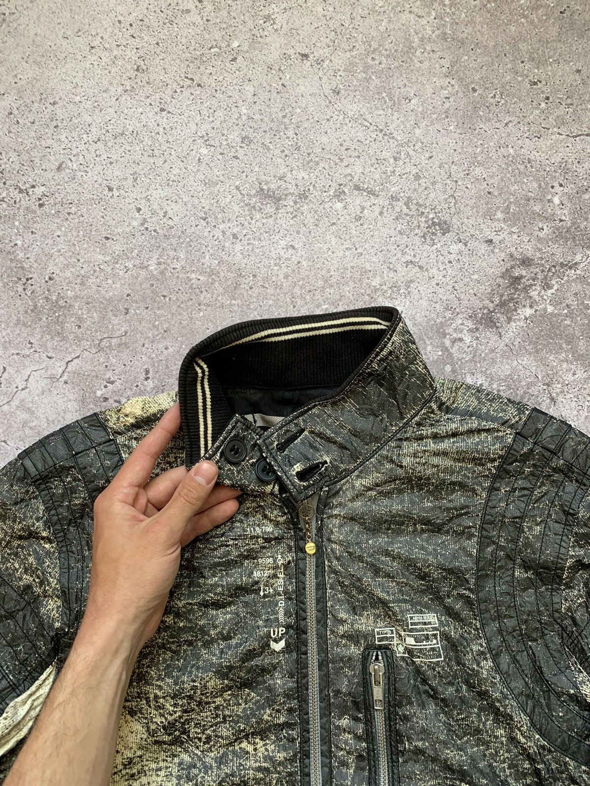 Diesel × Diesel Black Gold × Vintage Diesel Project 78 Garment Bomber jacket military Size US L / EU 52-54 / 3 - 4 Thumbnail