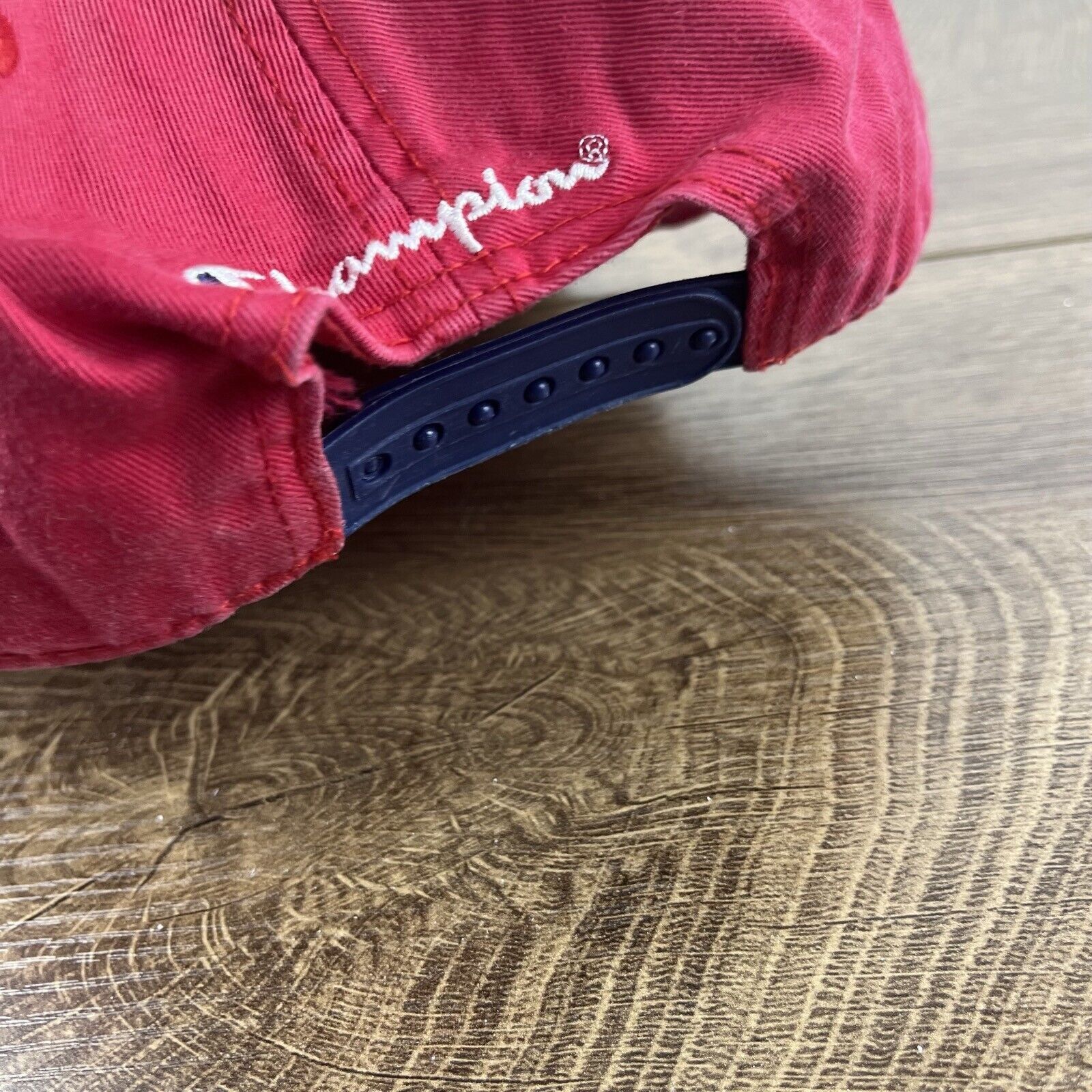 Champion Champion Brand Hat Champion Snapback Adjustable Hat Red Hat Size ONE SIZE - 11 Thumbnail