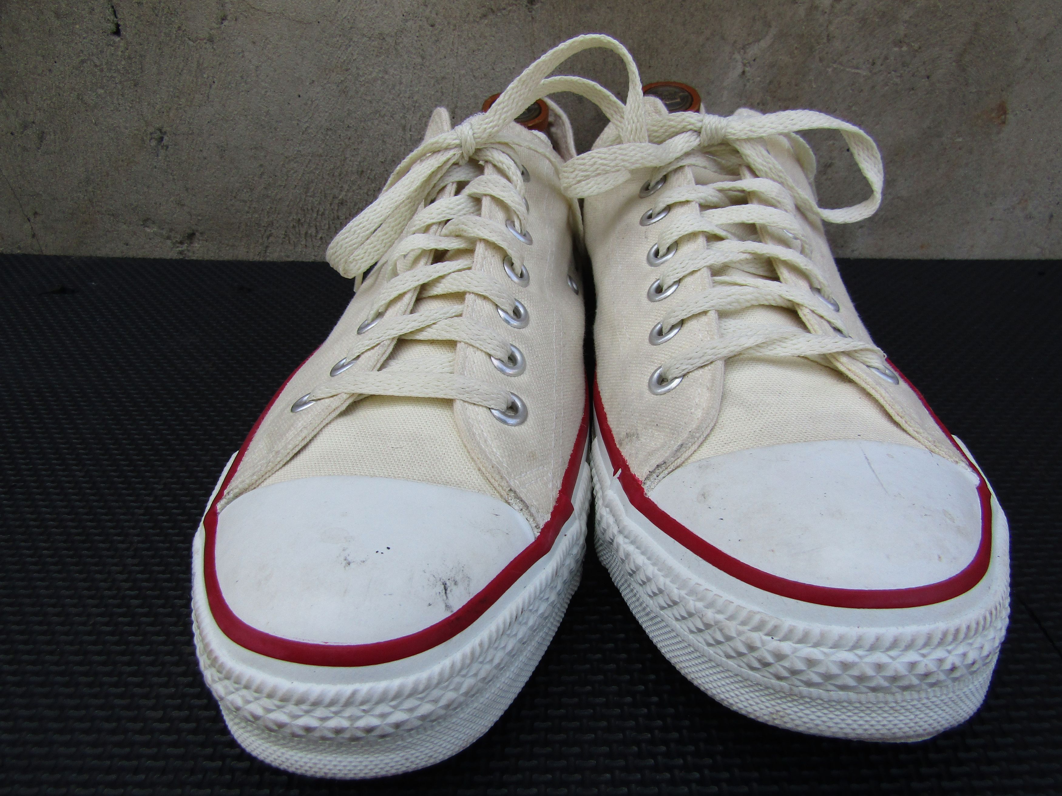 Converse × Vintage Vintage Converse Chuck Taylor White Low Top 1990s Mens Made Size US 12.5 / EU 45-46 - 6 Thumbnail