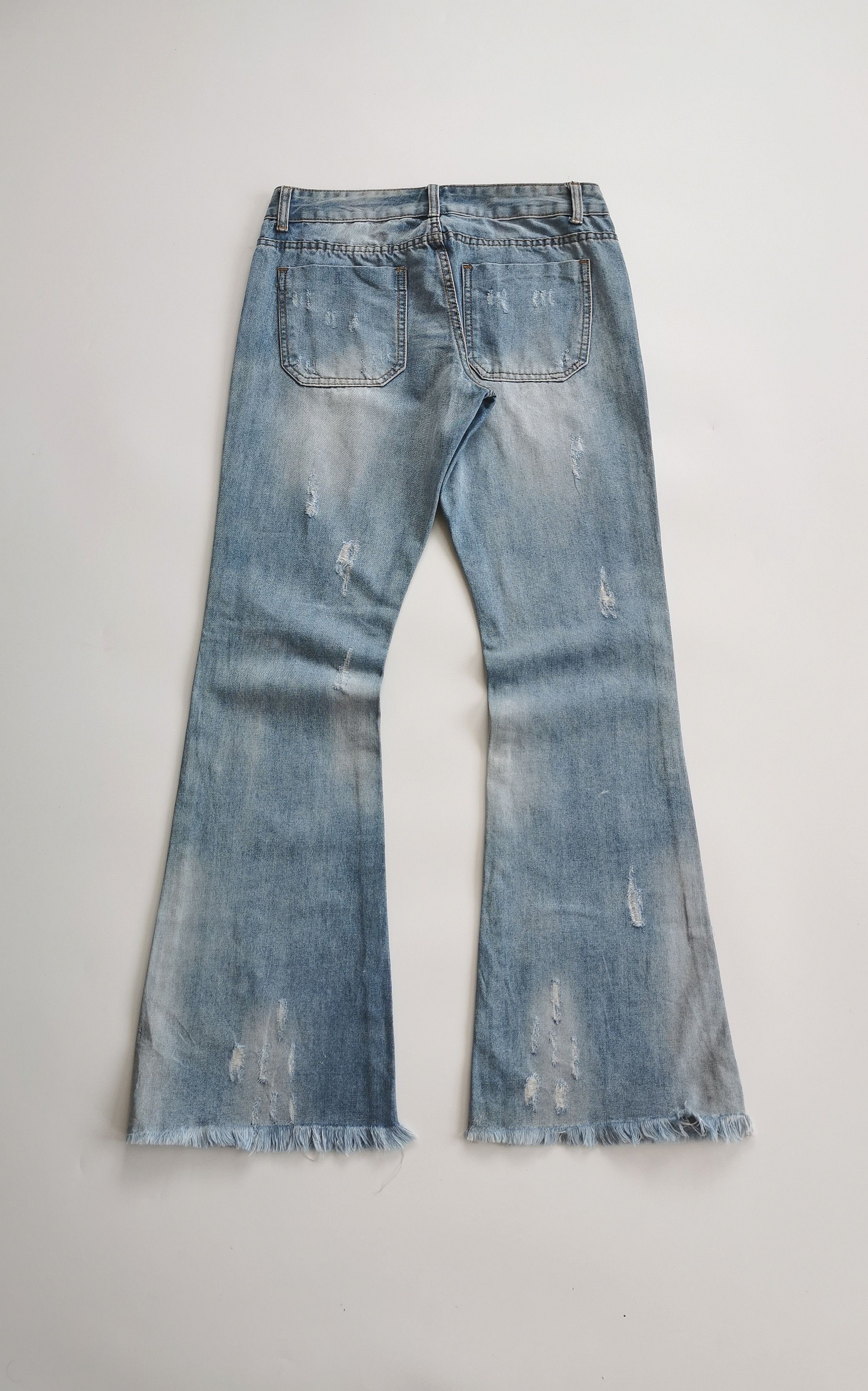 Other The Skinnier You" Distressed Flare Bell Bottom Jeans LGB Size US 30 / EU 46 - 2 Thumbnail