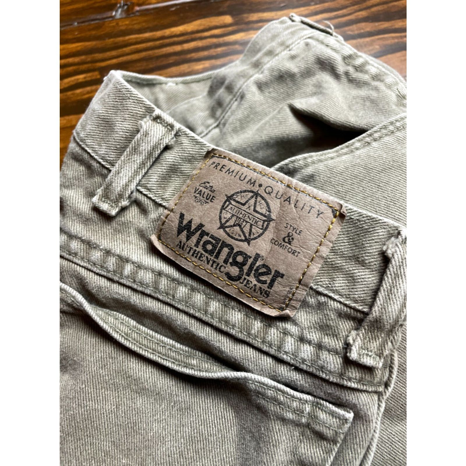 Wrangler Wrangler Pants Men's 36x32 Olive Brown Straight Leg Pockets Chino Casual Workwear Regular Inseam 32 Size US 36 / EU 52 - 4 Thumbnail