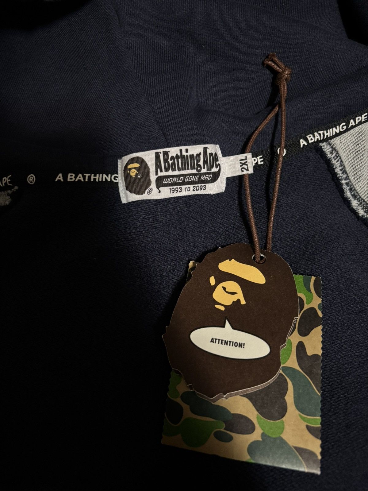 Bape BAPE Sashiko Camo Relaxed Fit Zip Hoodie Size US XXL / EU 58 / 5 - 4 Thumbnail