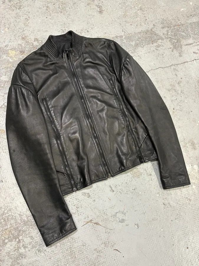 Givenchy AW2012 Givenchy Black Bomber Zip Leather Jacket Size US S / EU 44-46 / 1 - 4 Thumbnail