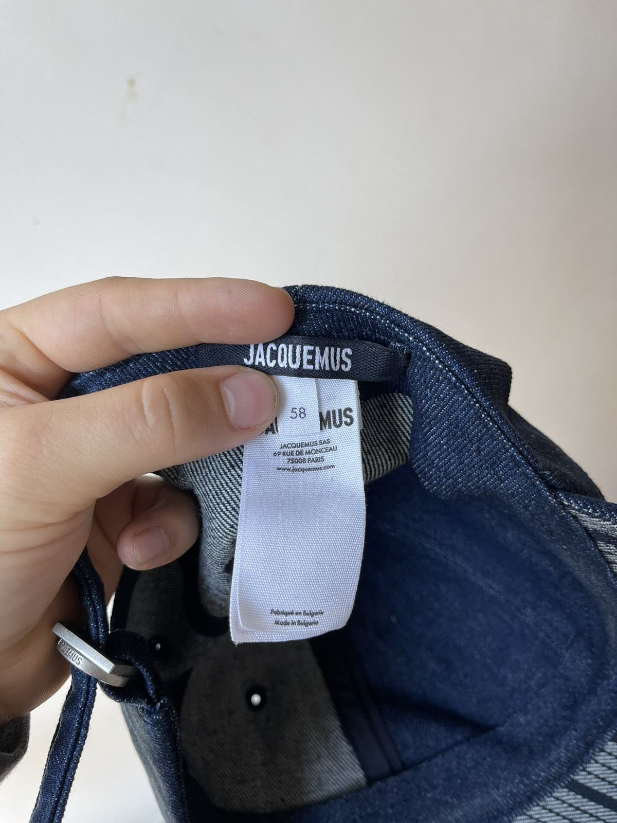 Jacquemus Jacquemus Denim Gadjo Cap w/ Tags - Blue Hats jeans Size ONE SIZE - 6 Thumbnail