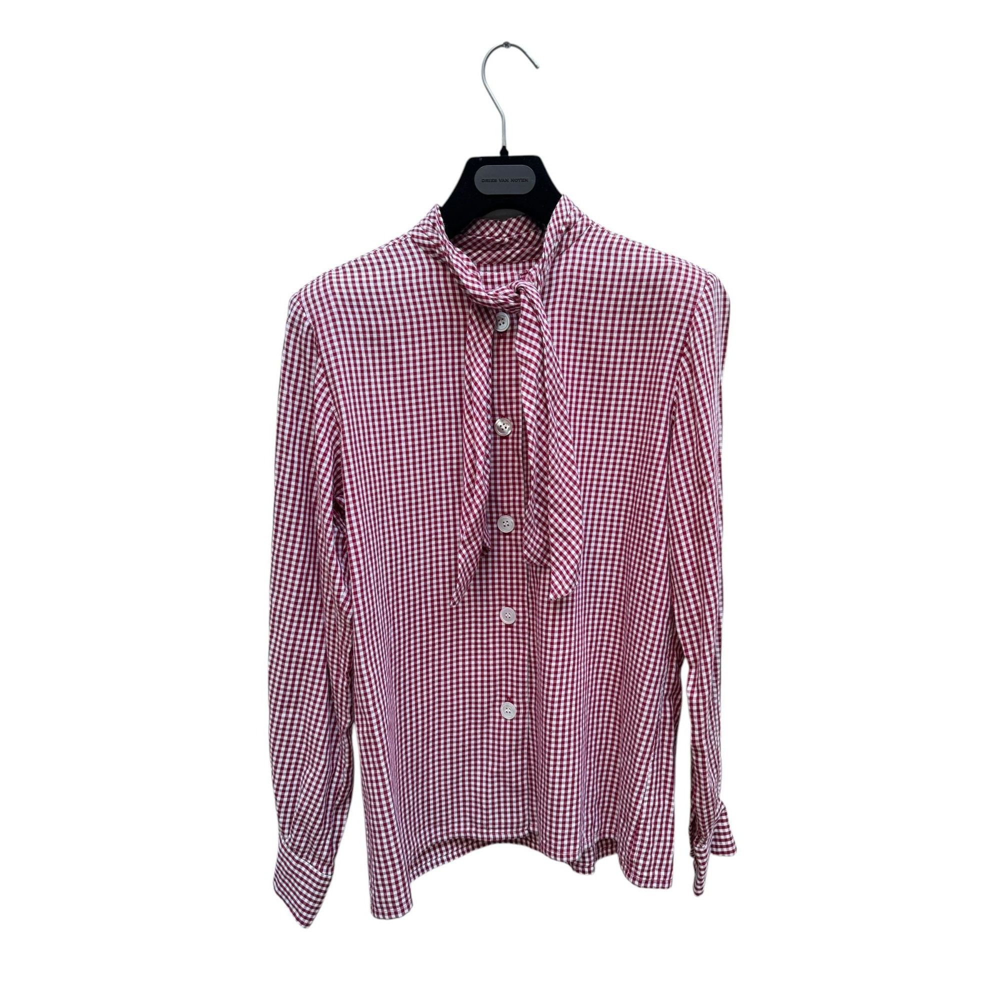 Yves Saint Laurent Vintage 1980s Red Checkered Shirt Size S / US 4 / IT 40 - 1 Thumbnail