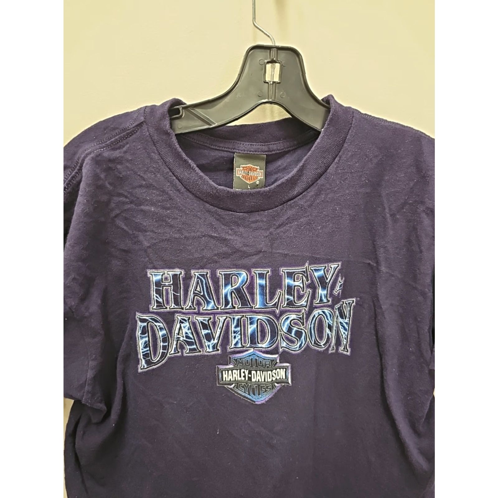 Harley Davidson VINTAGE Harley-Davidson Santa Fe Biker Shirt Eagle L Purple Womens Men? Size US L / EU 52-54 / 3 - 2 Thumbnail