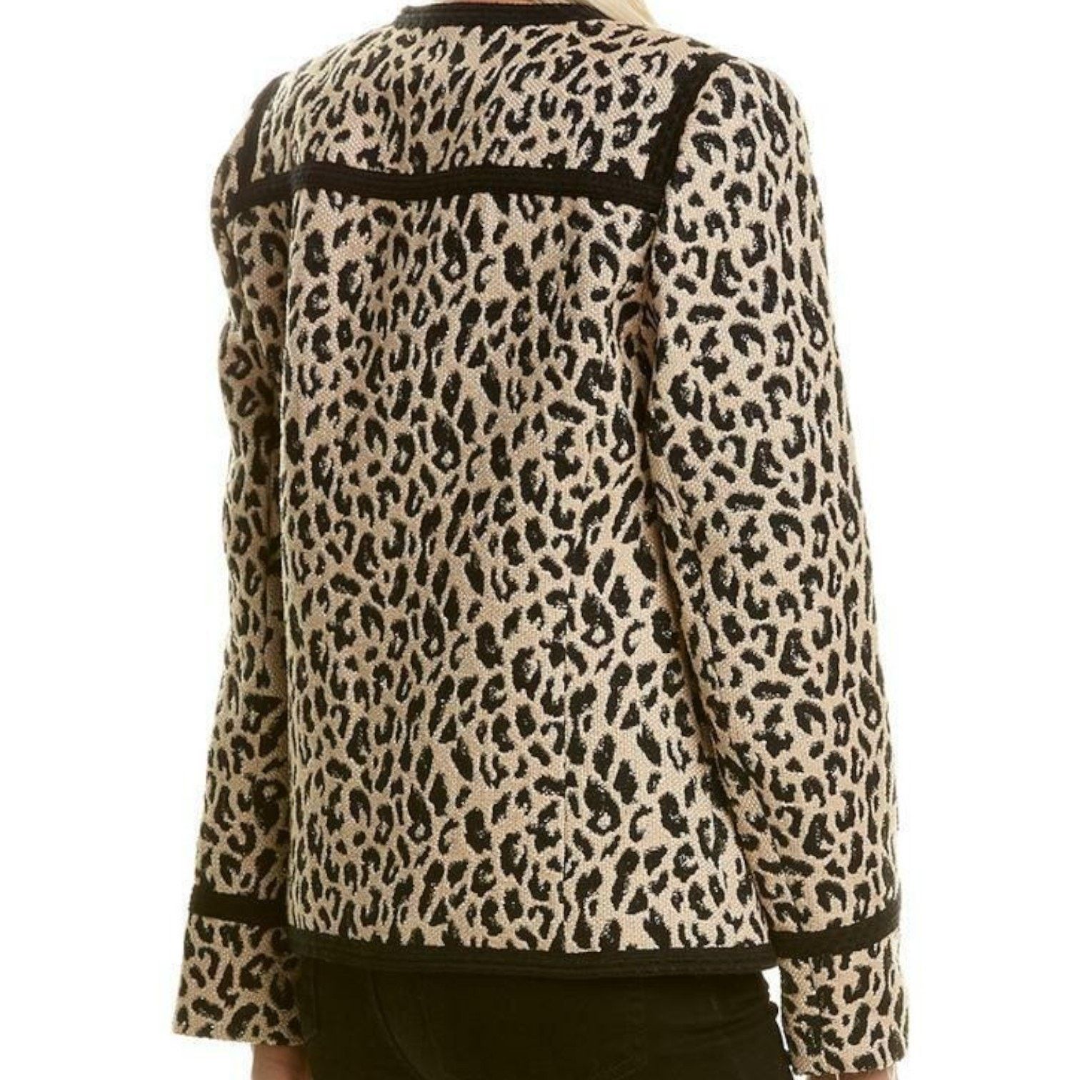 Nanette Lepore NANETTE LEPORE Leopard-Print Sheath Dress + Jacket Set, US0 Size XS / US 0-2 / IT 36-38 - 7 Thumbnail