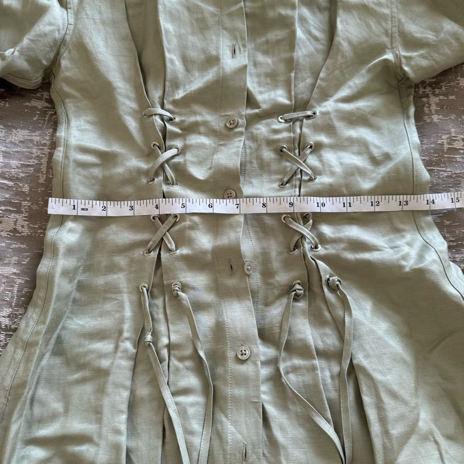 The Kooples NWT! The Kooples Elegant Green Button-Up Dress Size 0 (US S) Size XS / US 0-2 / IT 36-38 - 15 Thumbnail