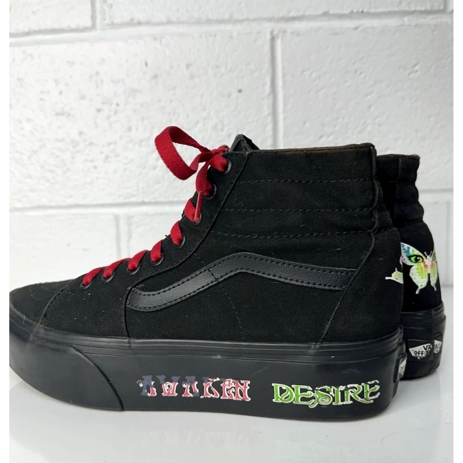 Vans VANS Sk8-Hi Tapered Morph Stackform Glow in the Dark Blackout Size 9.5 Women Sneakers Canvas Multicolor 90s Theme Womens Size US 10 / IT 40 - 5 Thumbnail