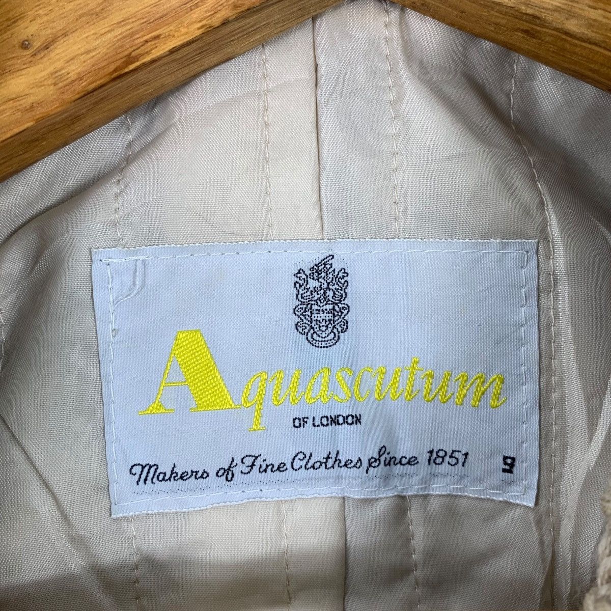 Aquascutum × Vintage Vintage AQUASCUTUM Casualwear Wool Bomber Jacket Size US L / EU 52-54 / 3 - 7 Thumbnail
