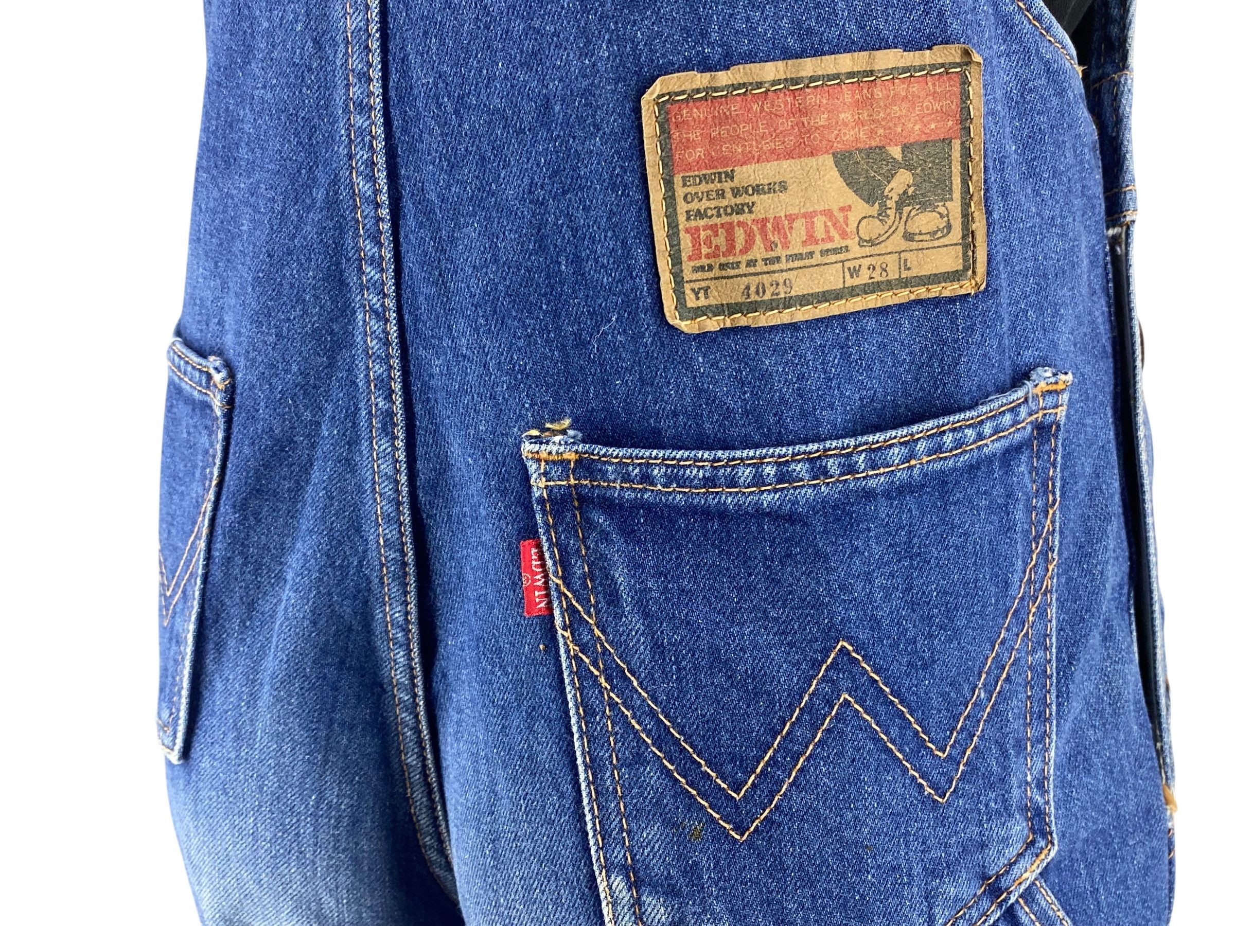 Edwin Edwin Overalls Hickory Workwear Bib Overalls Size 26" / US 2 / IT 38 - 9 Thumbnail