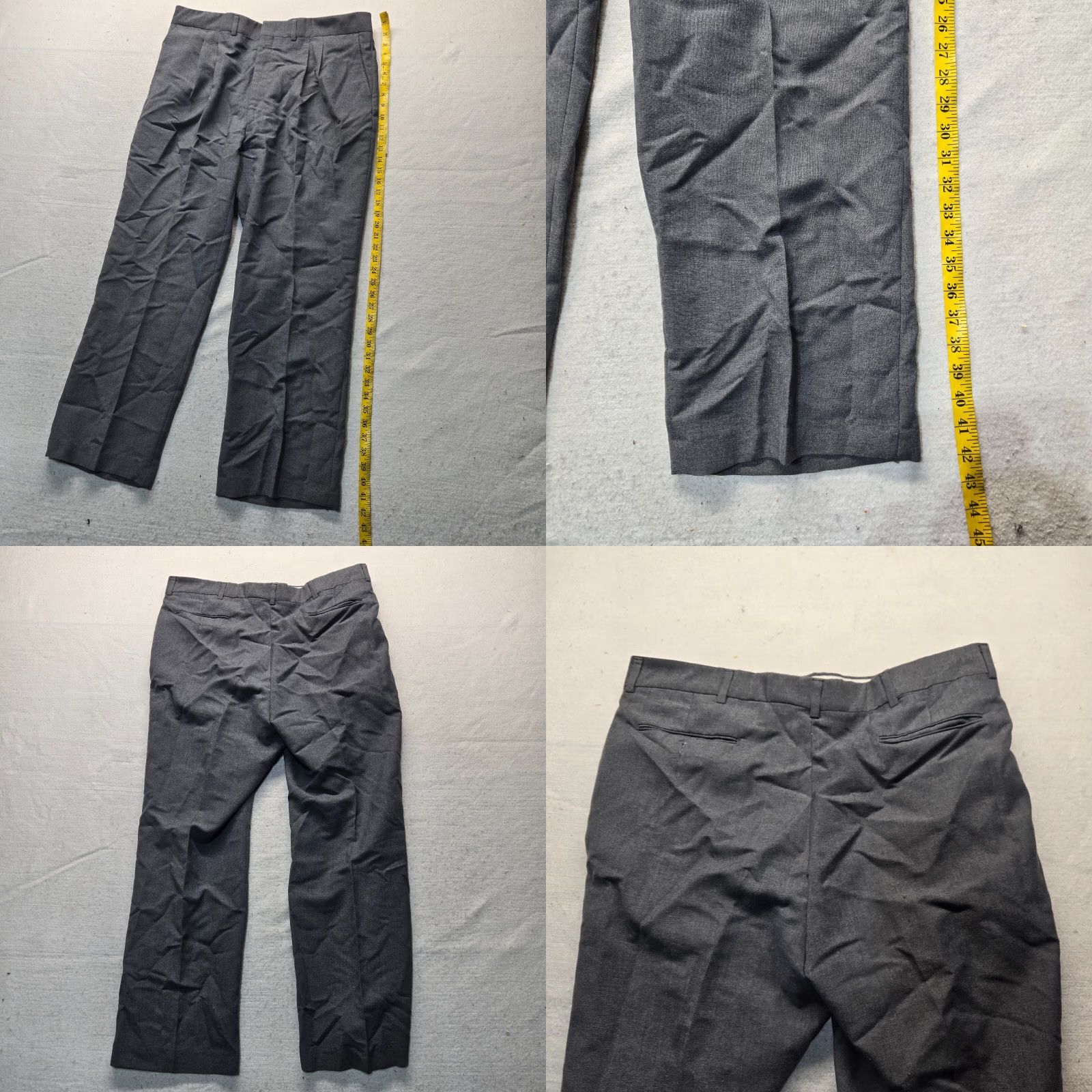 Sears VINTAGE Fieldmaster Dress Pants-Gray Men's Size 40 X29 Twill Classic 80s Size US 40 / EU 56 - 8 Thumbnail