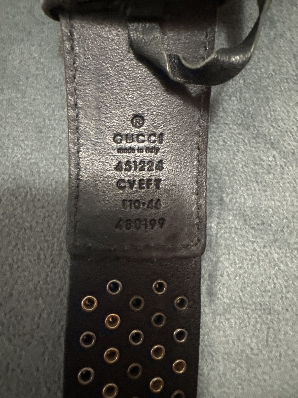 Gucci Gucci Black Leather Studded Tiger Head Belt | Grailed