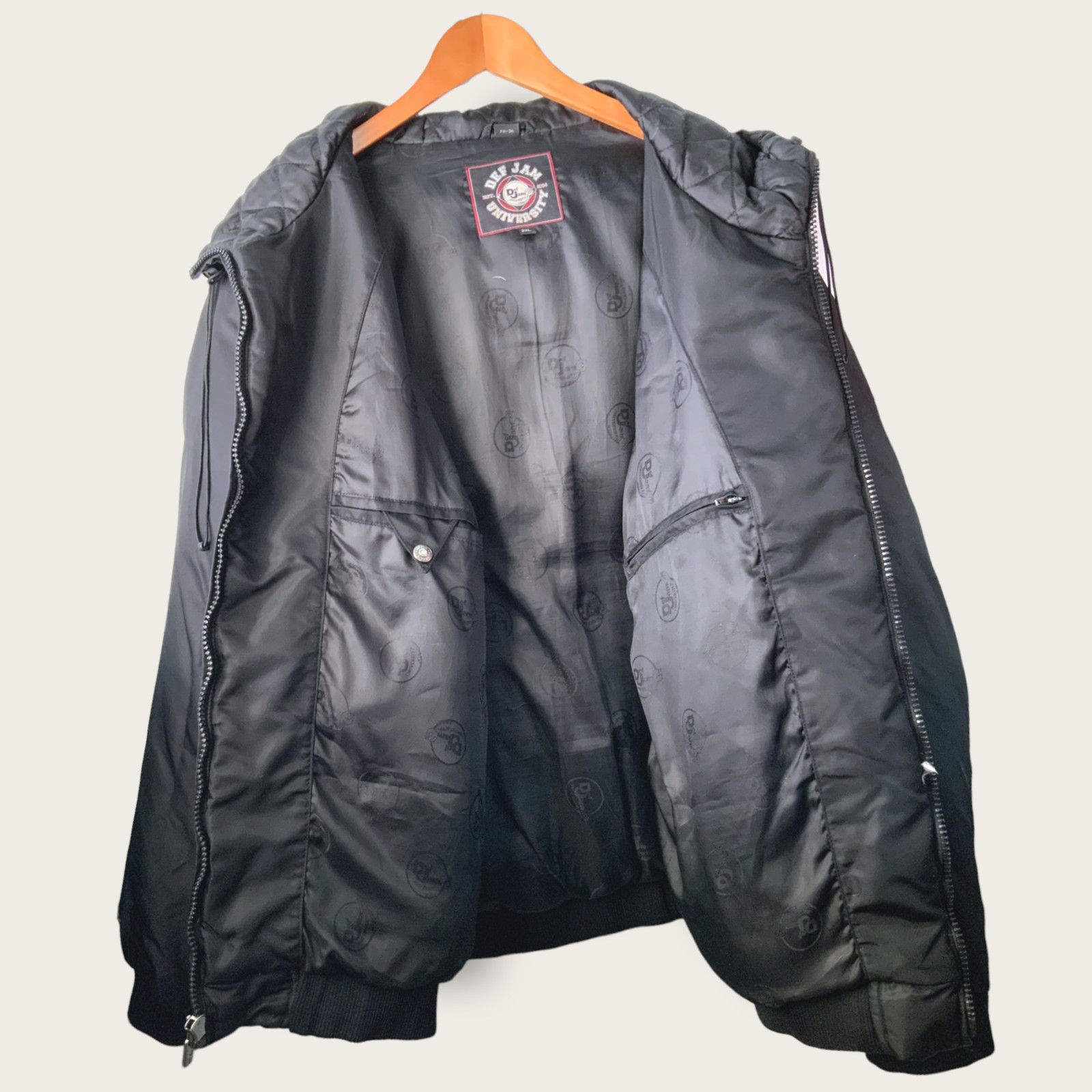 Phat Farm Def Jam University Hoodie 3XL Mens Puffer Bomber Jacket Y2K Size US XXL / EU 58 / 5 - 3 Thumbnail