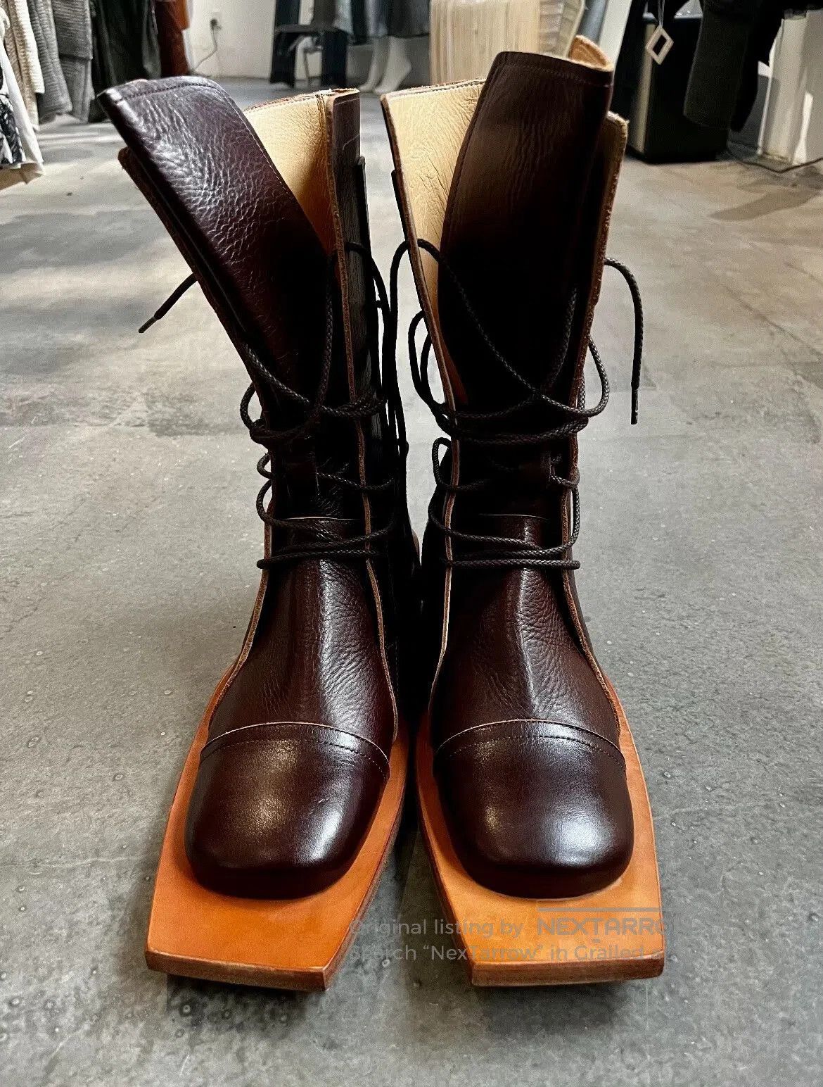 Beauty Beast stylish leather lace. Size US 9 / EU 42 - 4 Thumbnail