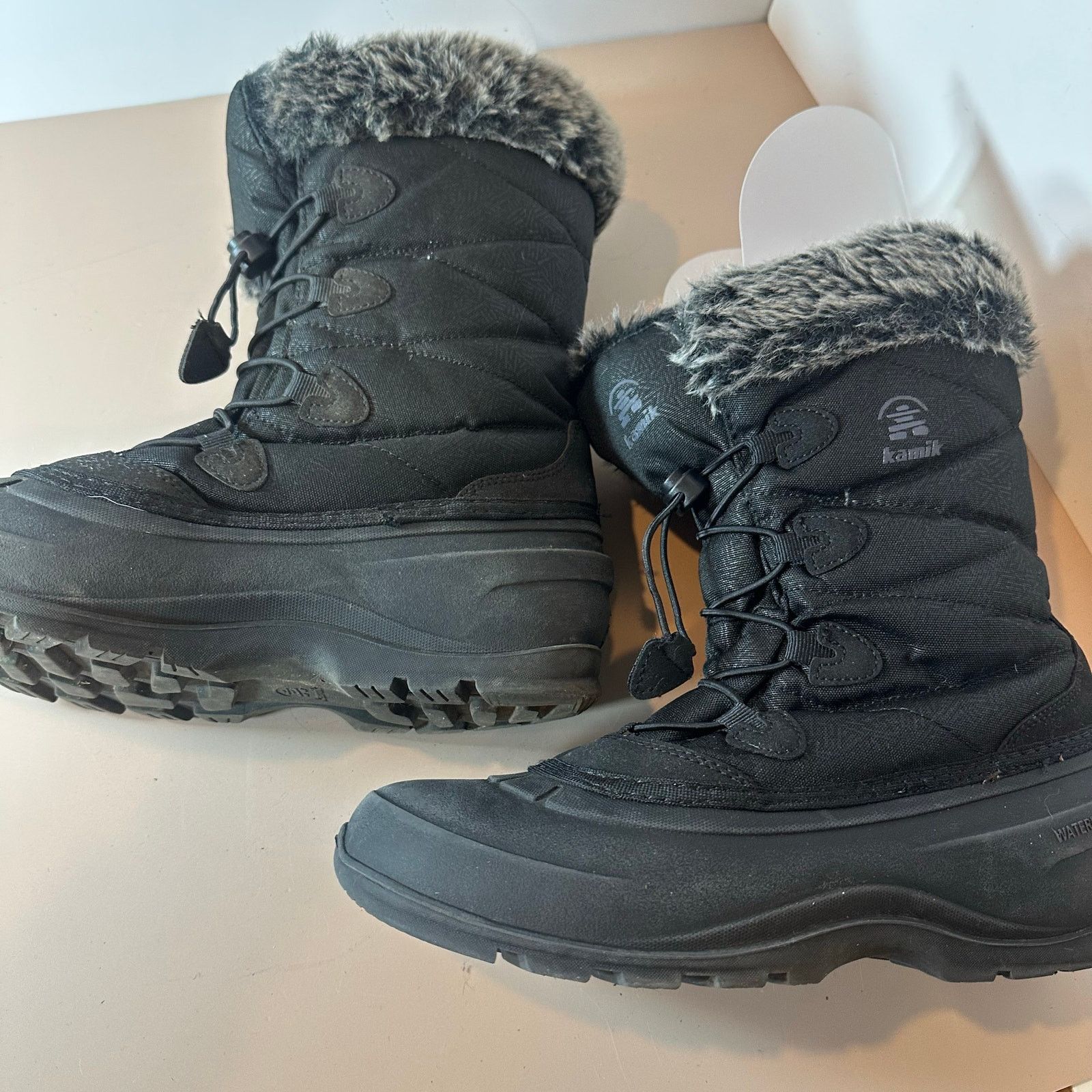 Other Kamik Momentum 3 Black Winter Snow Boots Faux Fur Women's 11 Size US 11 / IT 41 - 5 Thumbnail