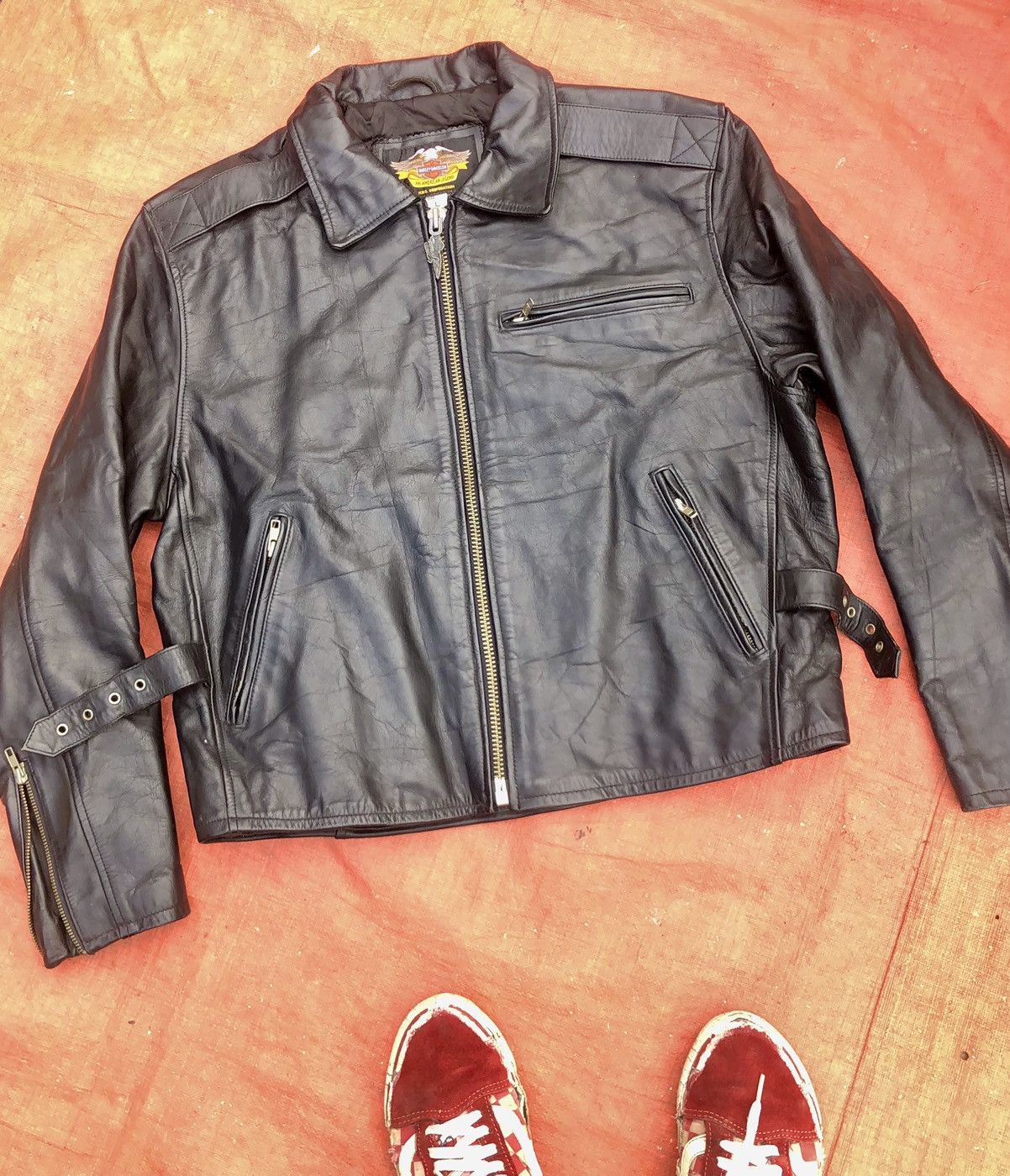 Harley Davidson HARLEY DAVIDSON LEATHER JACKET Size US L / EU 52-54 / 3 - 18 Thumbnail