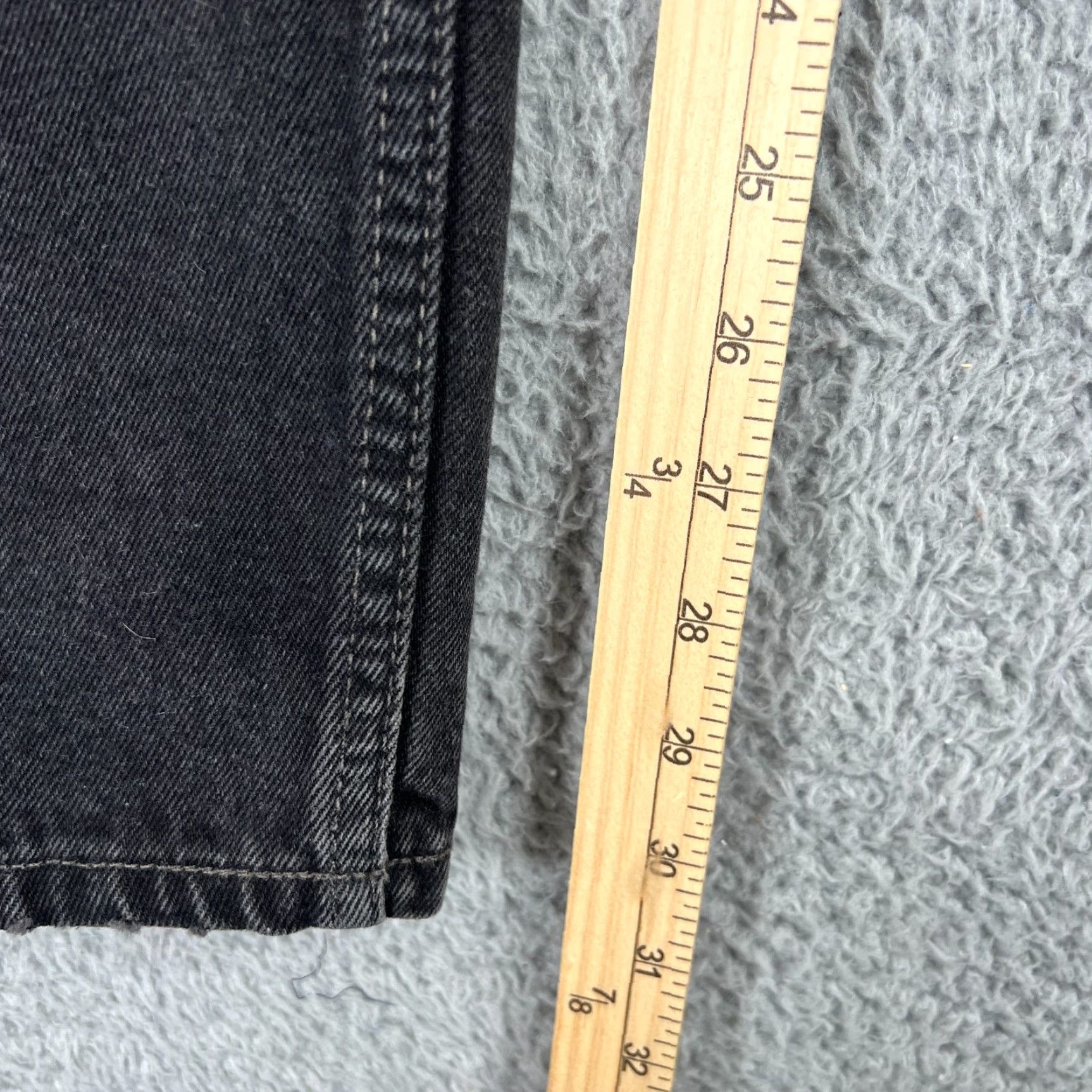 Denime VINTAGE Levi’s 550 Plus Size 18 Women’s Black Denim Jeans Relaxed Tapered Leg USA Size 40" / US 18 - 5 Thumbnail
