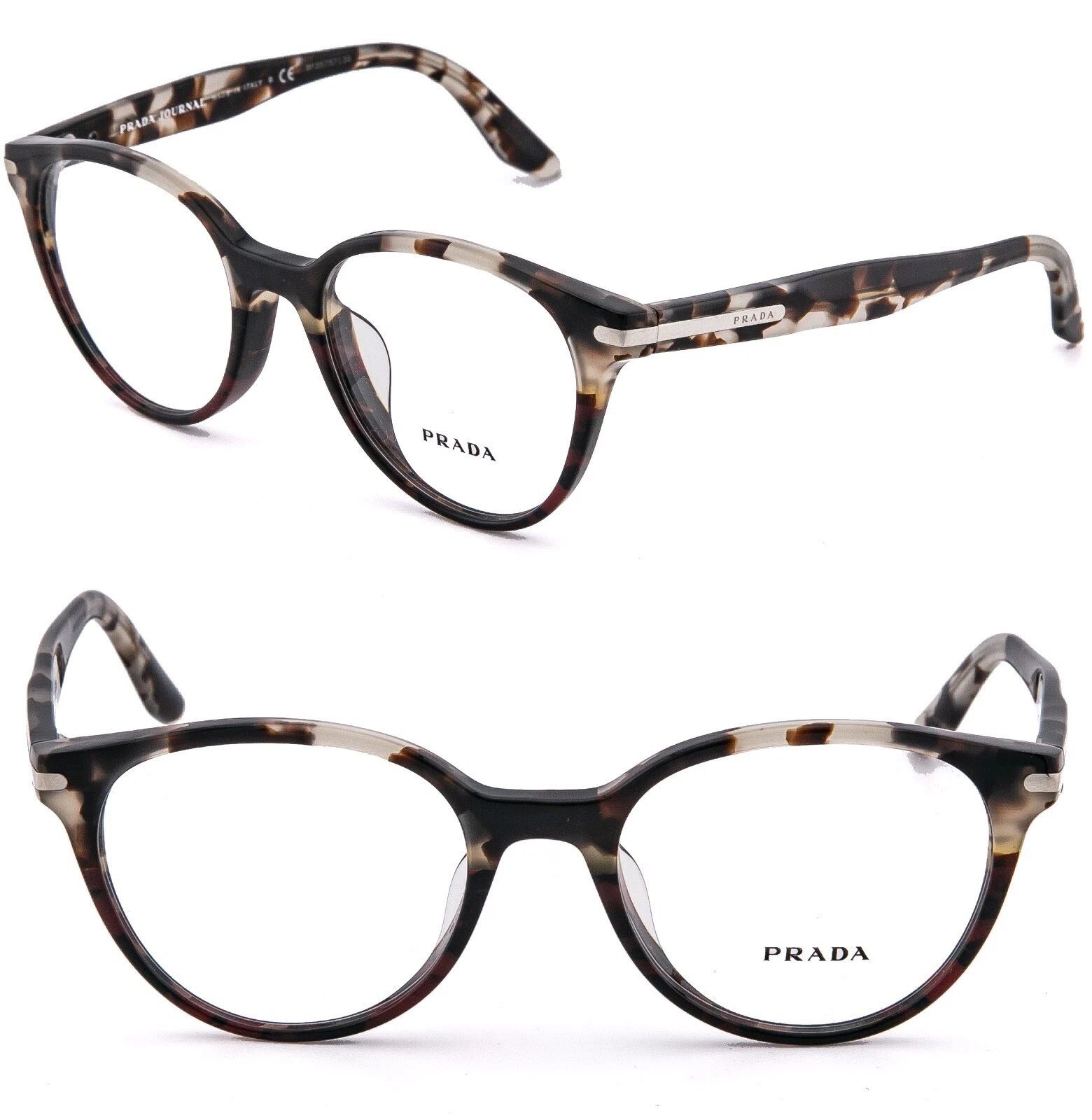 Prada PRADA 07T JOURNAL PR07TV Brown Eyeglasses Optical Frame Size ONE SIZE - 1 Thumbnail