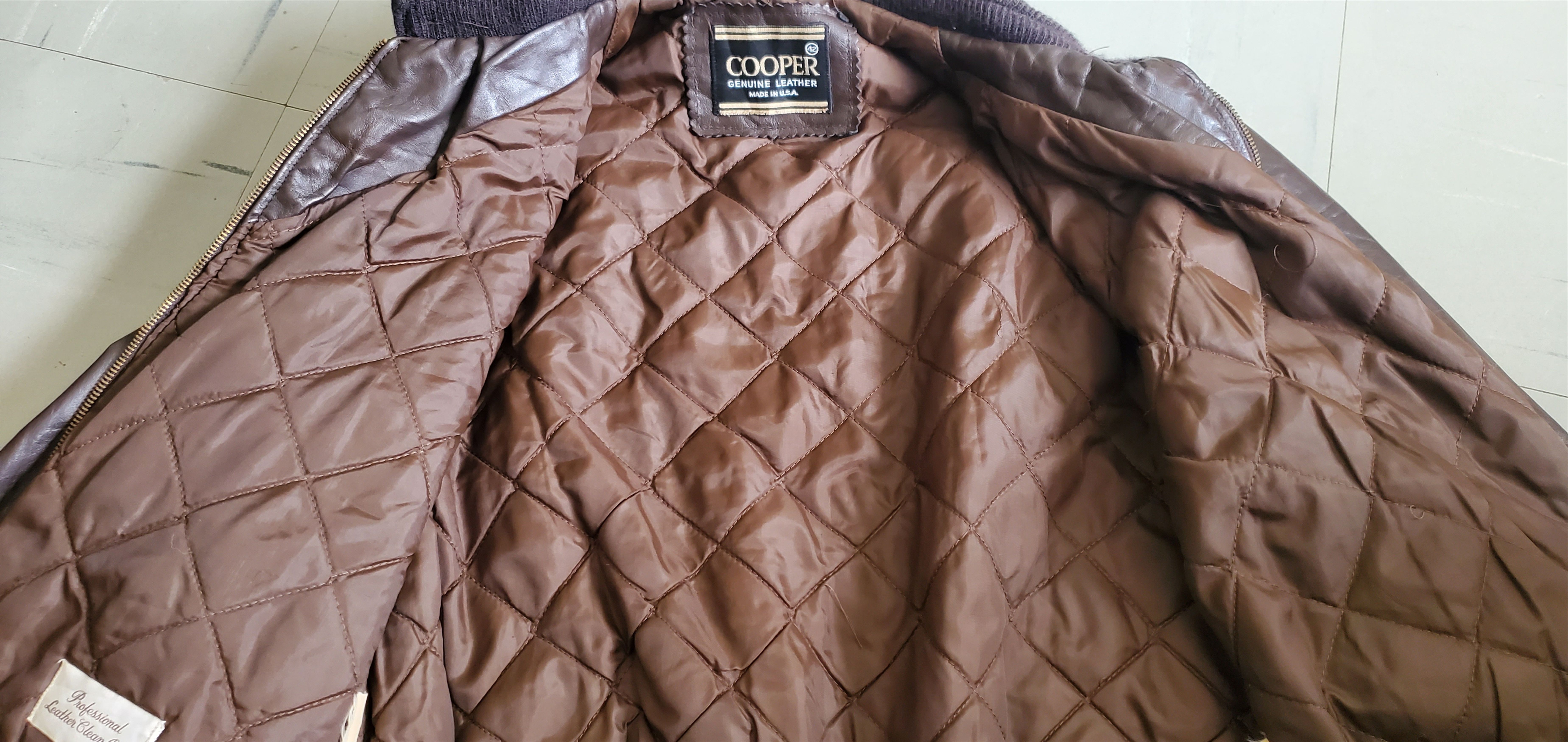 Cooper Cooper Brown Leather Classic Jacket Size US XS / EU 42 / 0 - 4 Thumbnail