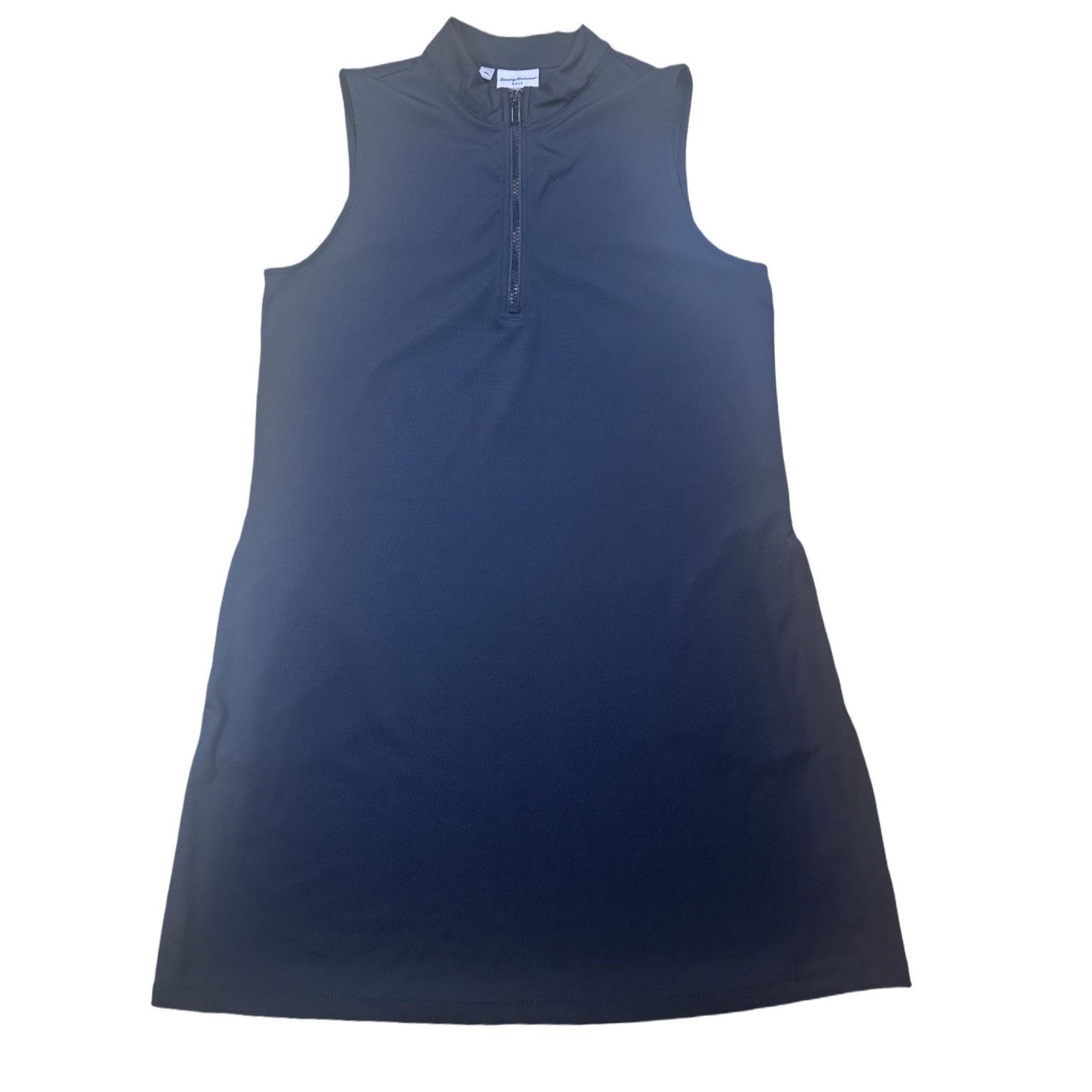 Tommy Bahama Women’s Aubrey Tommy Bahama Polo Style Zip Dress Golf Black Size L / US 10 / IT 46 - 1 Thumbnail
