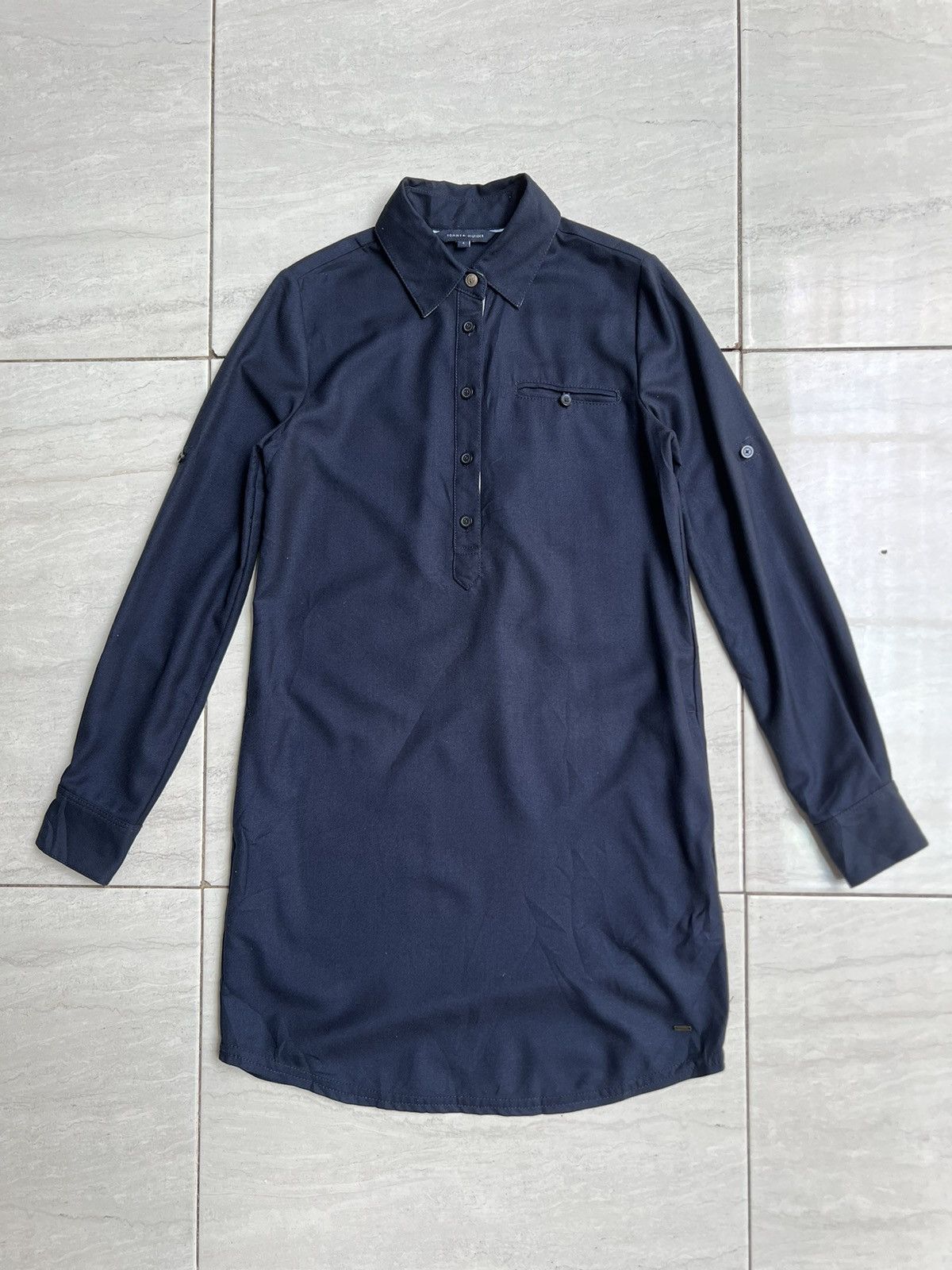 Tommy Hilfiger TOMMY HILFIGER Navy Shirt Size US XS / EU 42 / 0 - 1 Thumbnail